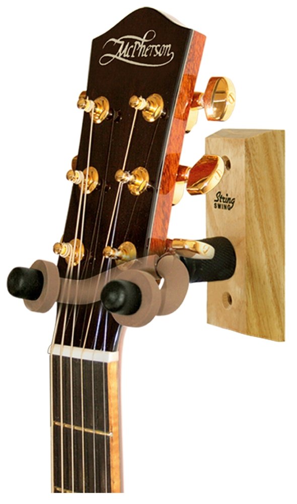 String Swing Guitar Hanger Wall Mount For Classical Guitars- Oak CC01-O Made in the USA