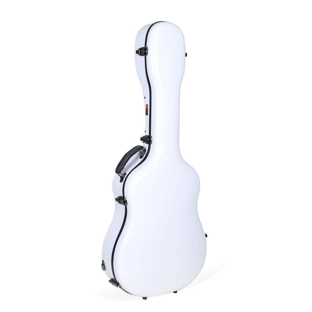 Crossrock Deluxe Fiberglass Case For 40''/41'' Dreadnought Acoustic Guitars-Whiite(Crf2021Dwt)