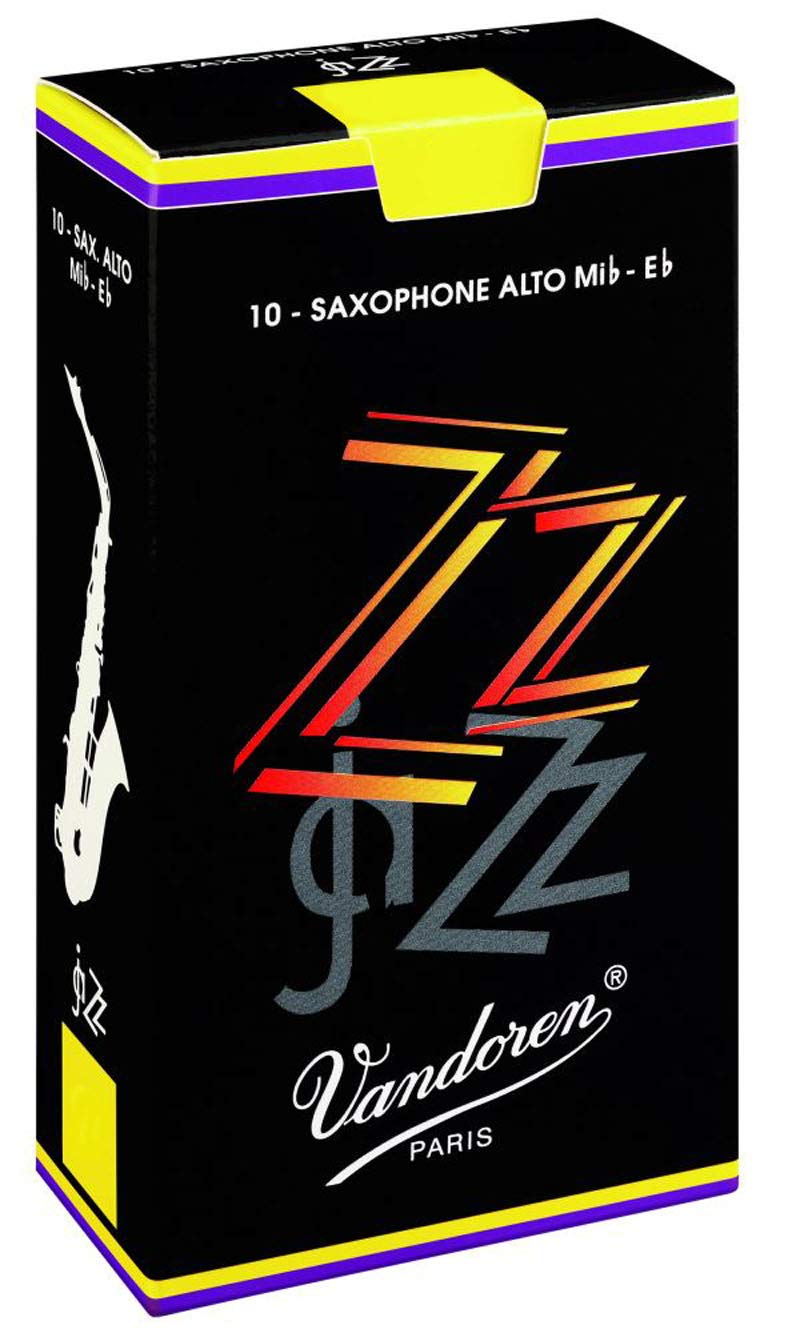 Vandoren SR4135 Alto Sax ZZ Reeds Strength 3.5; Box of 10