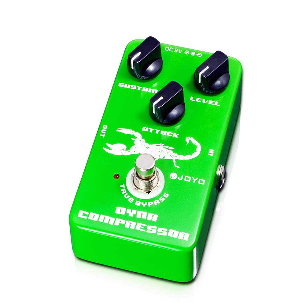 JOYO Dyna Compressor, JF-10 Model for Electric Guitar & Bass, Classic Ross Re-creation, Low Noise, True Bypass