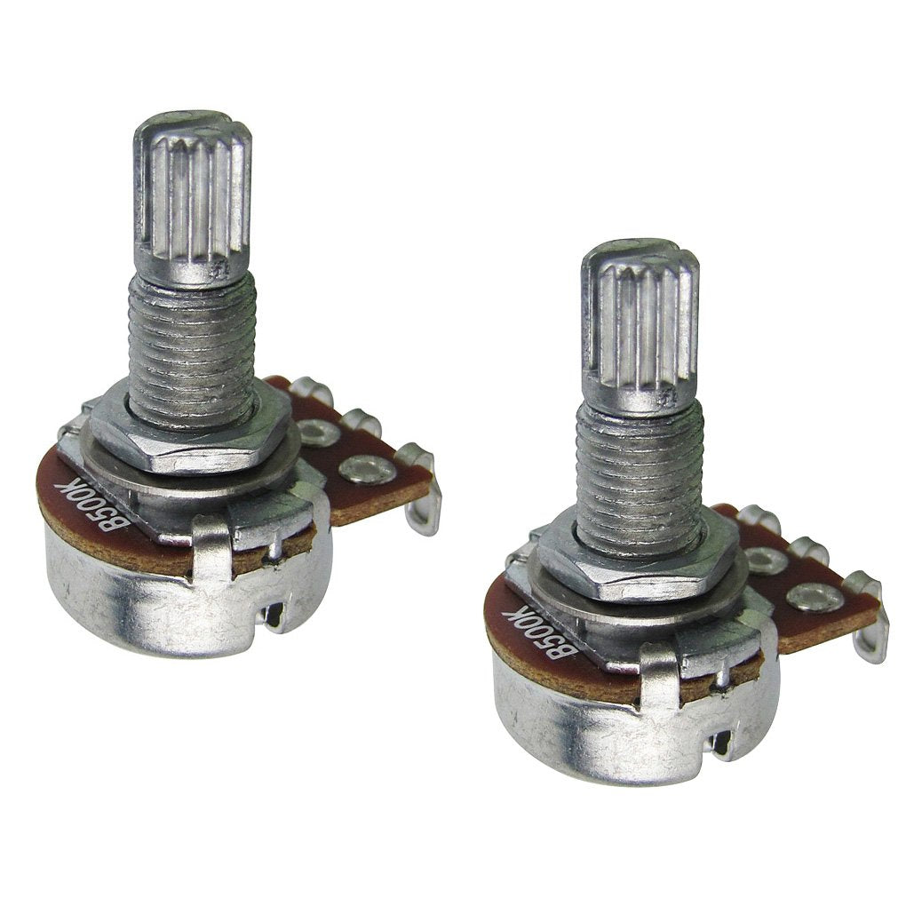Fleor 2Pcs Small Size Guitar Pots 18Mm Split Shaft B500K Potentiometers Linear Taper