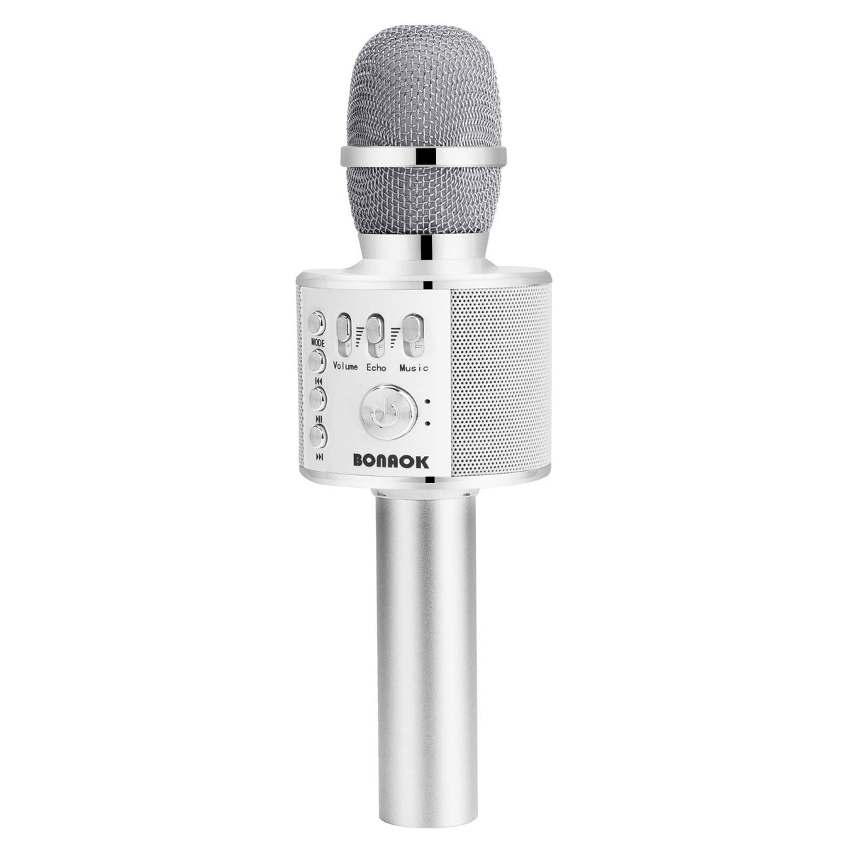 Bonaok Wireless Bluetooth Karaoke Microphone,3-In-1 Portable Handheld Mic Speaker For All Smartphones,Gifts For Kids Adults All