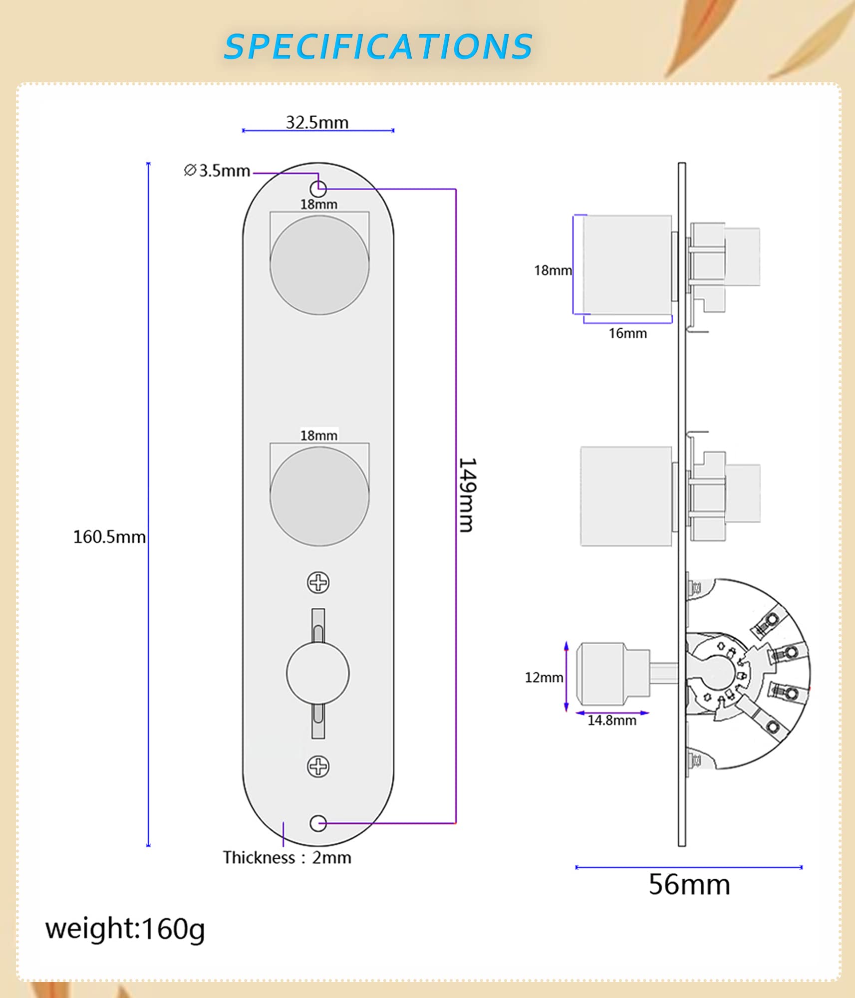 LAMSAM Prewired 9 Tone Guitar Control Plate Assembly, Loaded 3-way Blade Switch Double Push Pull Potentiometer Pot Speed Knobs t