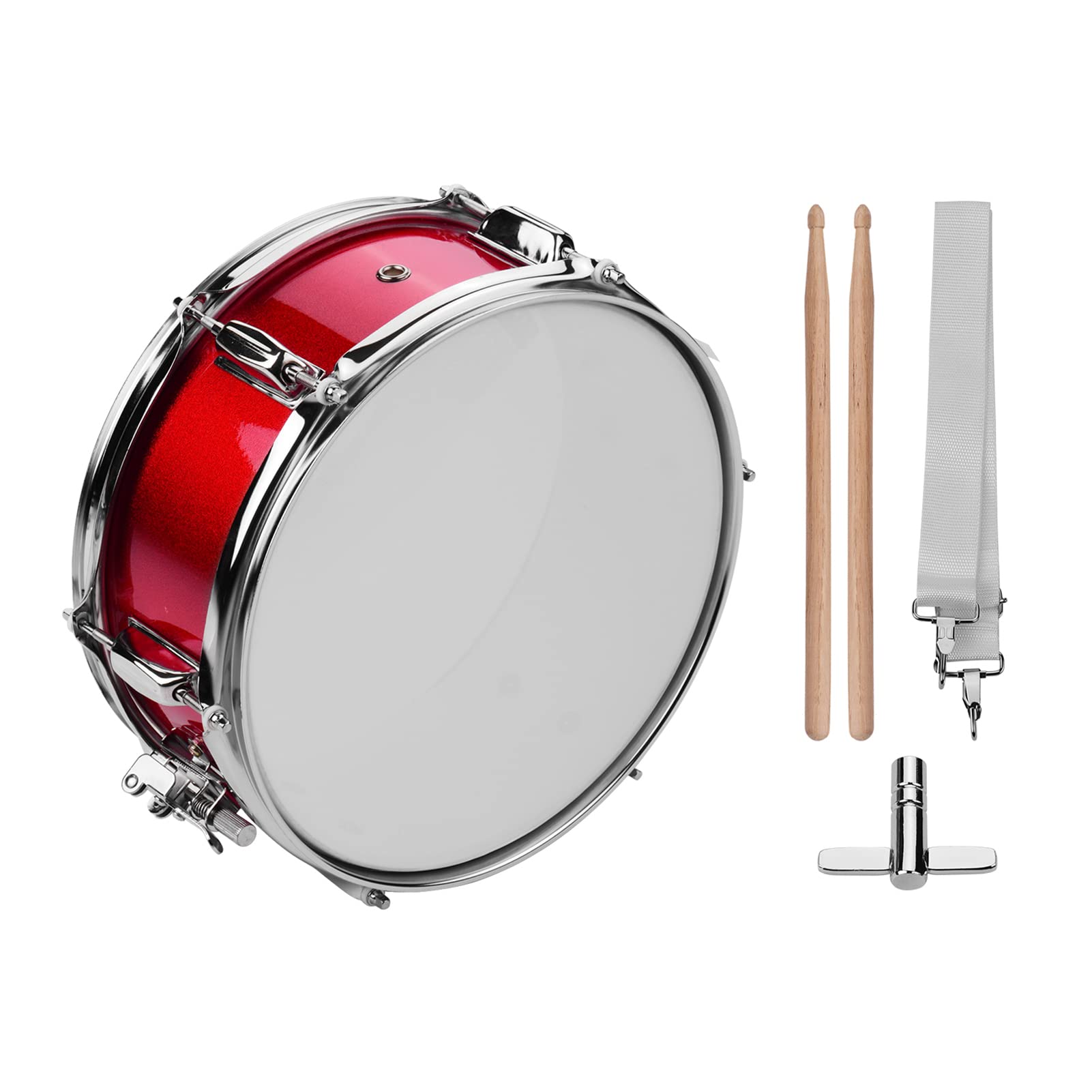 Sunydog 12inch Snare Drum, Marching Drum Set with Drumsticks Drum Key and Adjustable shoulder Straps, Snare Drum Head for Studen