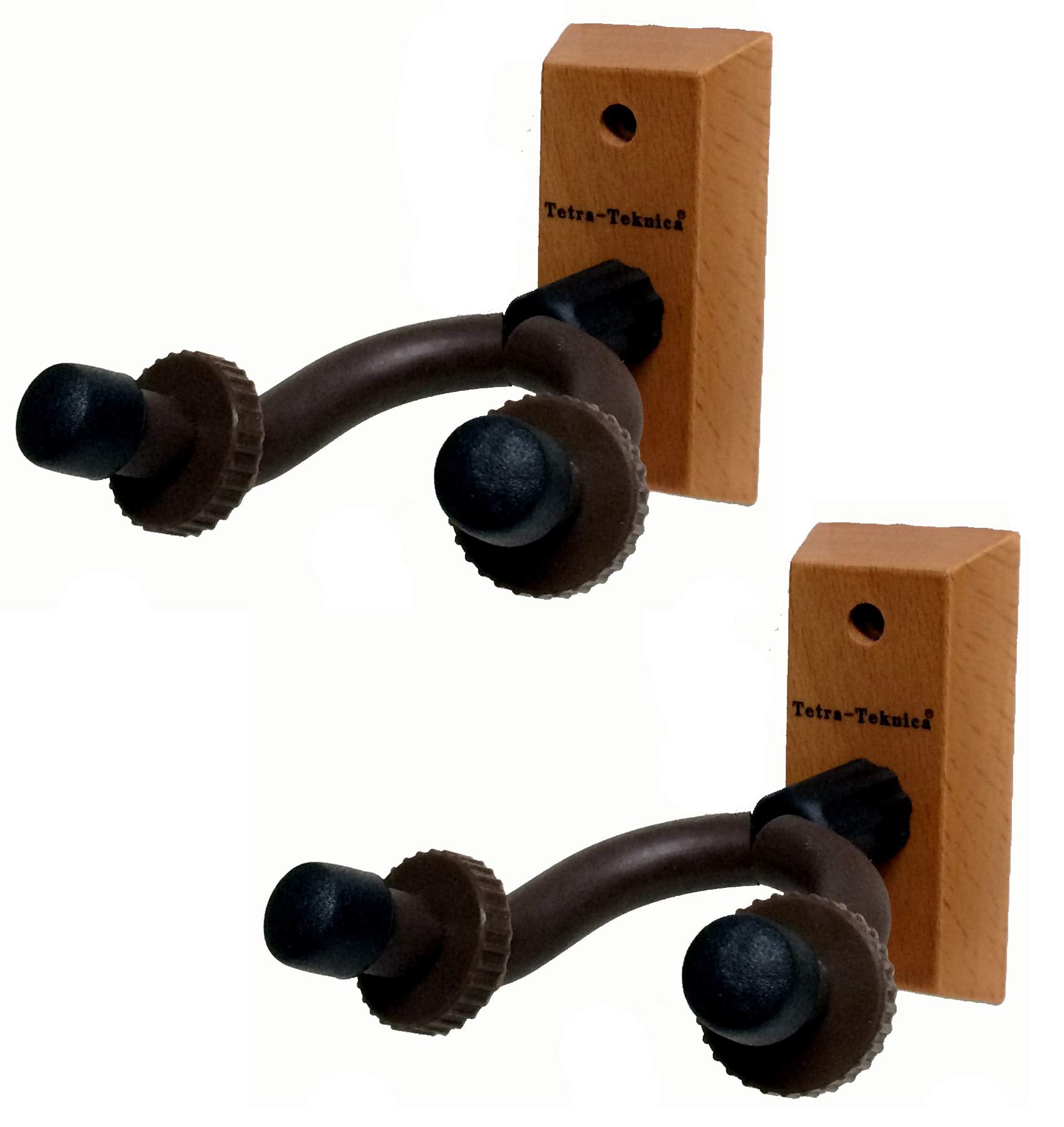 Tetra-Teknica Essentials Series Egh-01Nw-2P Hardwood Home & Studio Guitar Hanger, 2 Pack