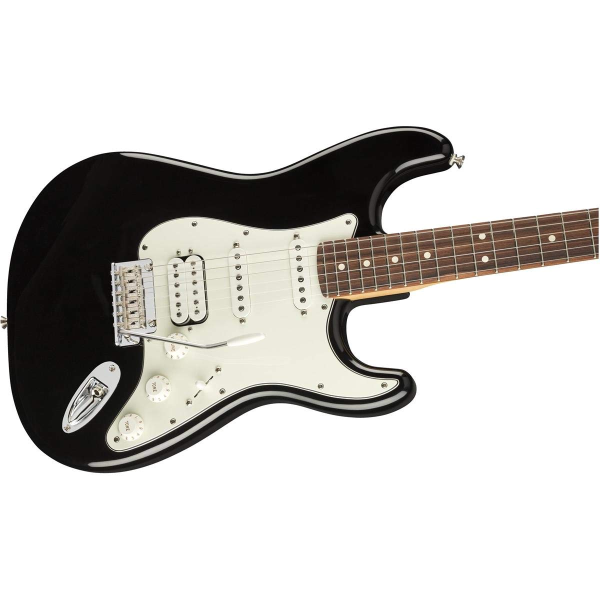 Fender Player Stratocaster HSS Electric Guitar, Black, Pau Ferro Fingerboard