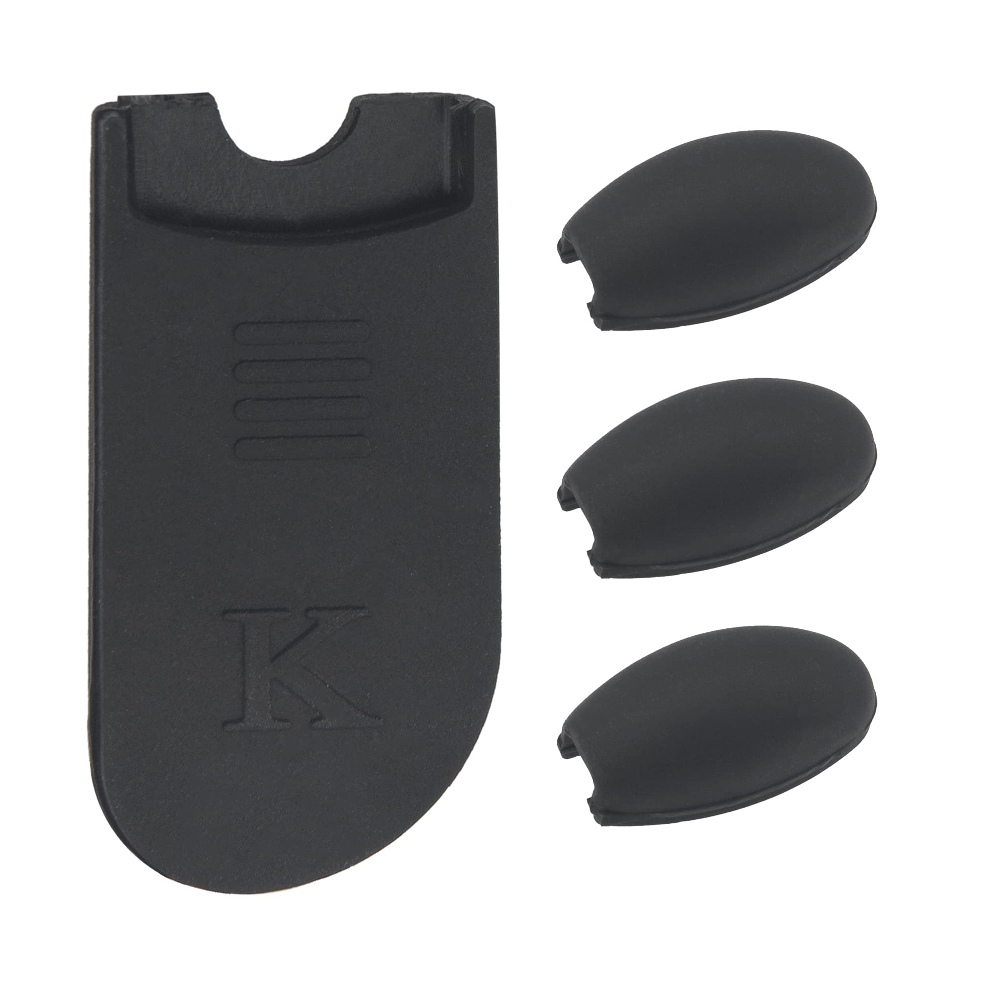 4Pcs Yootones Saxophone Palm Key Risers with Thumb Pad Compatible with Alto Tenor Saxophone Accessories (Black)