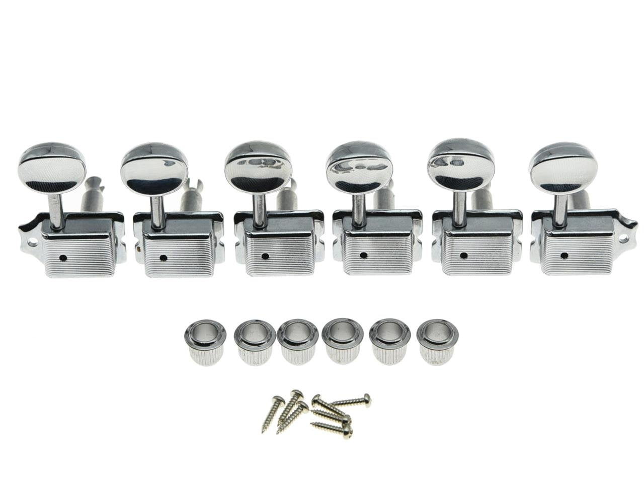 Dopro Chrome Split Shaft Vintage Guitar Tuning Keys Pegs Guitar Tuners Machine Heads For Strat Tele