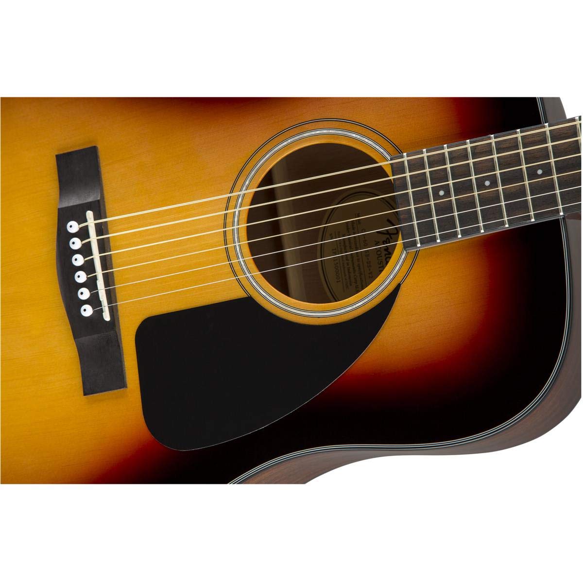 Fender CD-60 Dreadnought V3 Acoustic Guitar, with 2-Year Warranty, Sunburst, with Case