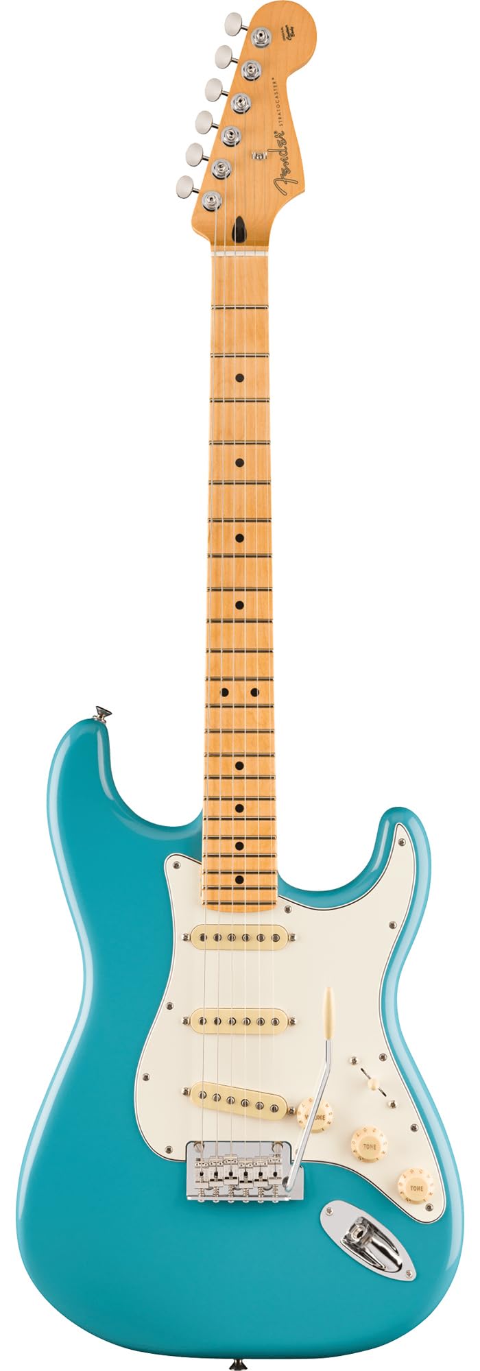 Fender Player II Stratocaster - Aquatone Blue Bundle with Gig Bag, Strap, Cable, 3-Pack Picks and Guitar Cleaning Kit