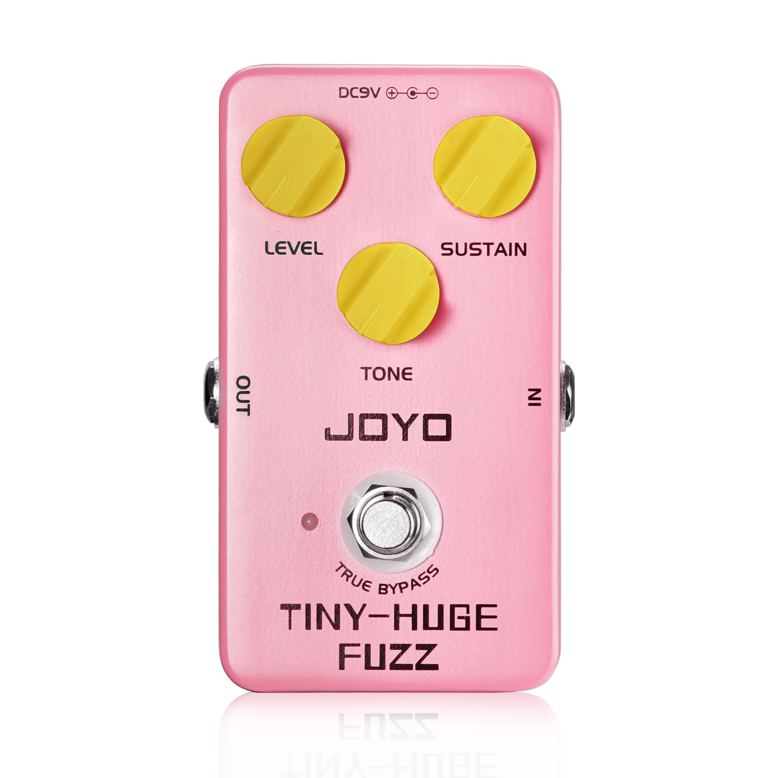 JOYO Fuzz Guitar Pedal Classical Vintage Fuzz Tone for Electric Guitar Punchy Bass and Long Sustain Tone True Bypass (TINY-HUGE 