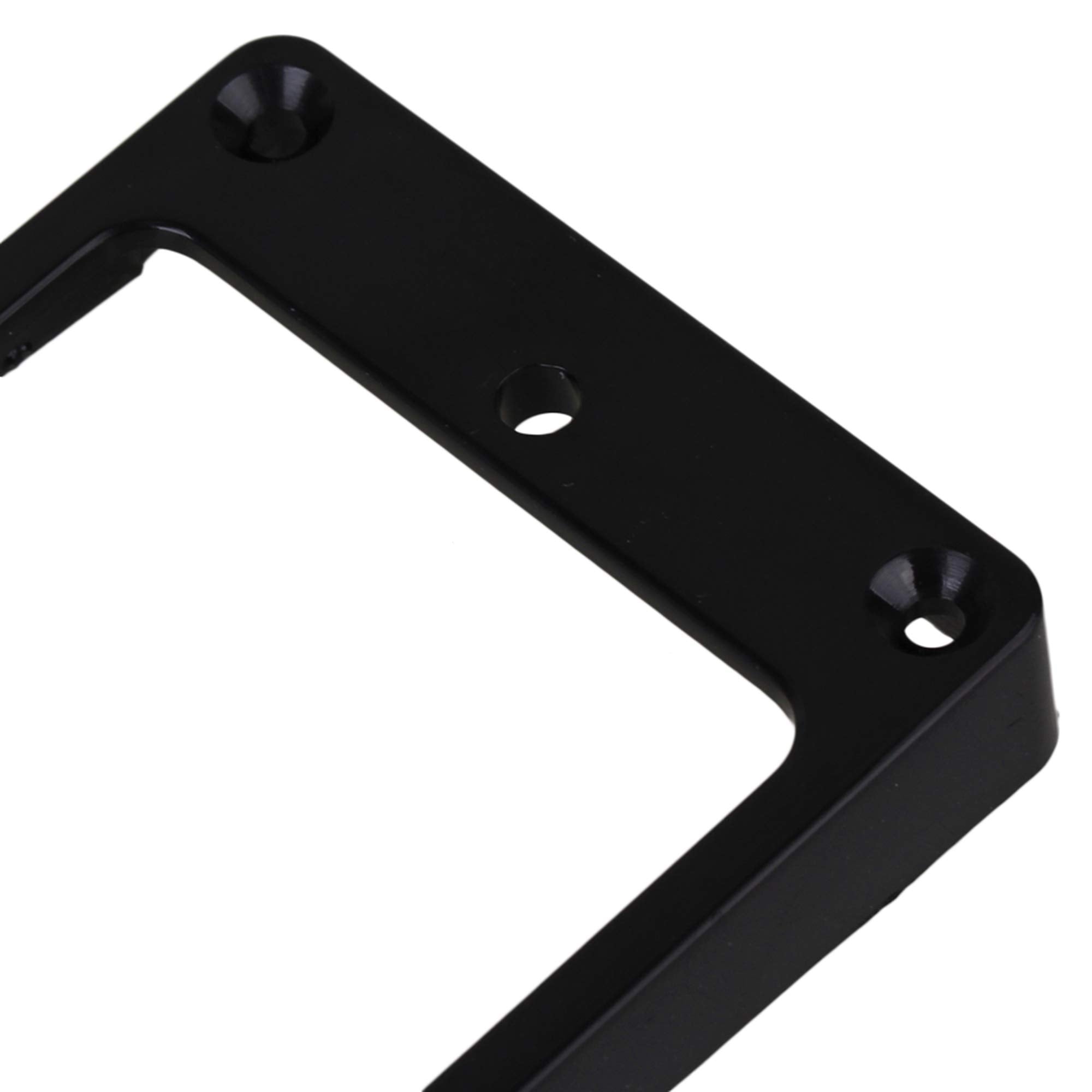 lovermusic 92x46mm Black ABS Electric Guitar Humbucker Pickup Mounting Rings Frames Bottom Pack of 2