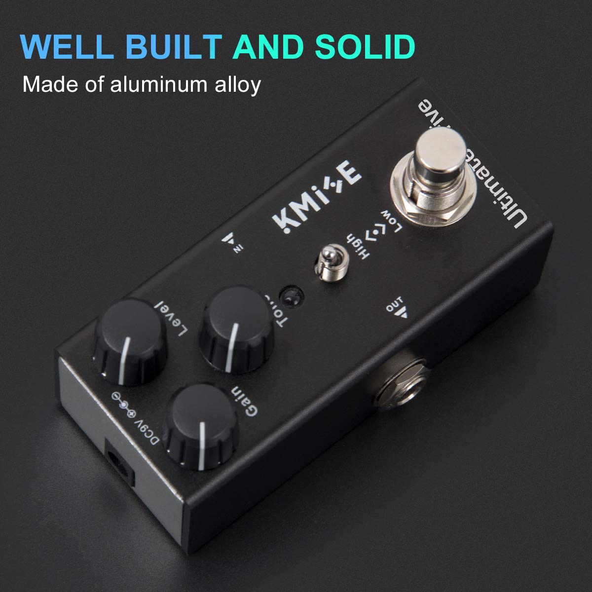 Kmise Ultimate Drive Electric Guitar Effects Pedal Mini Single Type DC 9V True Bypass
