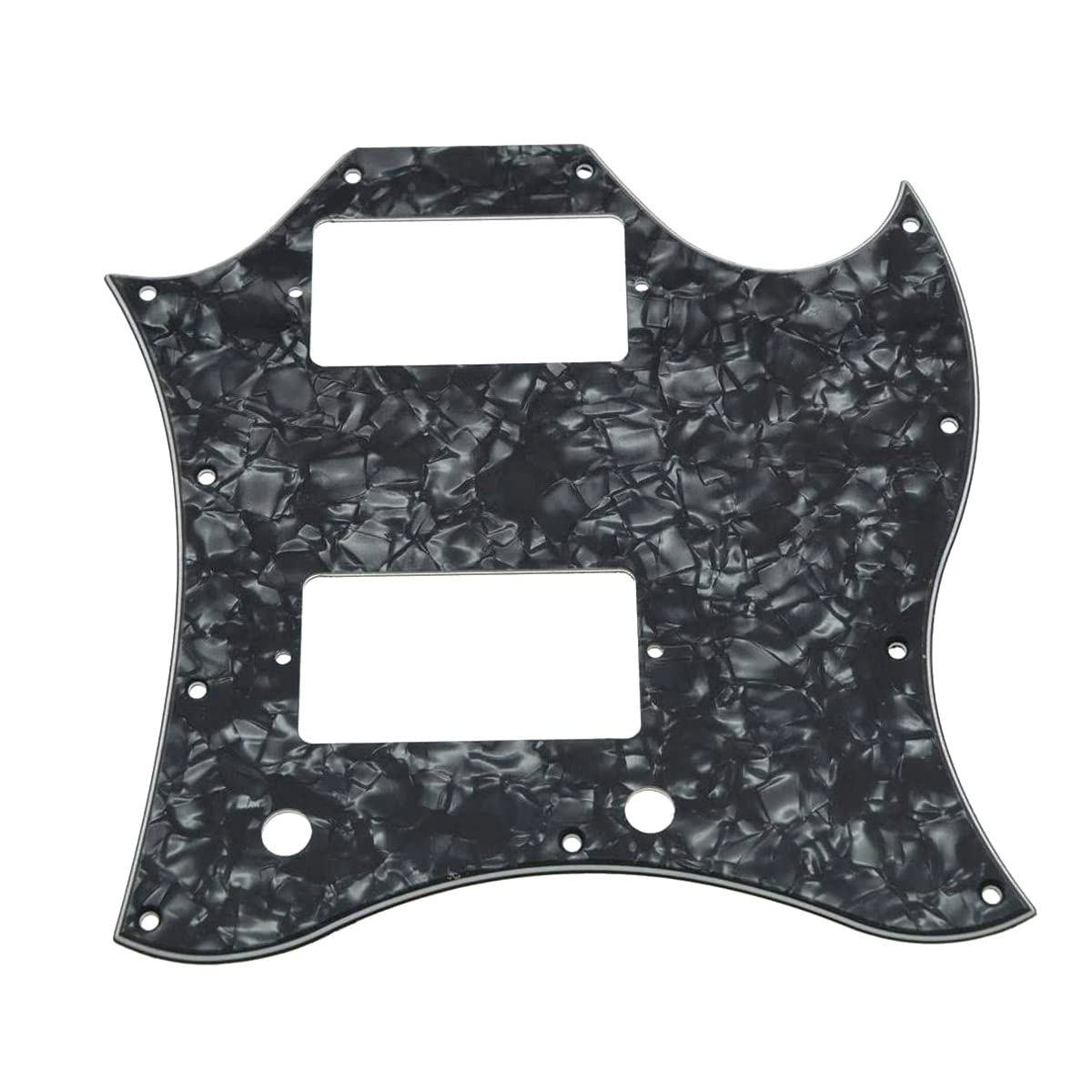 Dopro American Standard SG Guitar Full Face Pickguard fits USA Gibson SG Special Guitar Black Pearl