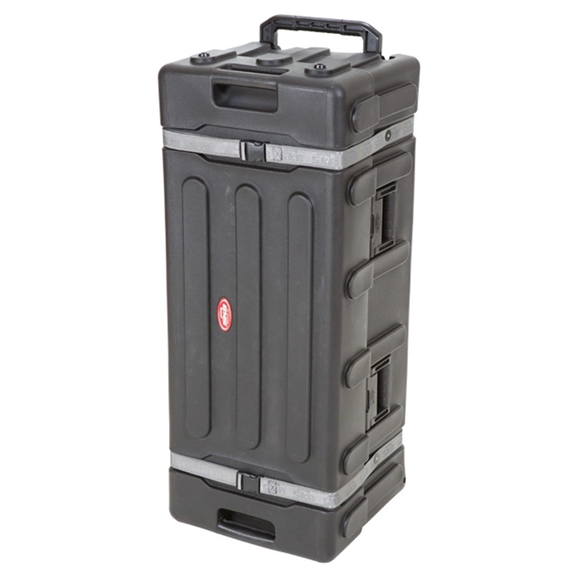 SKB Drum Hardware Case with Wheels, Durable Roto-Molded Polyethylene Mobile Storage with Telescoping Handle and Secure Cinch Str