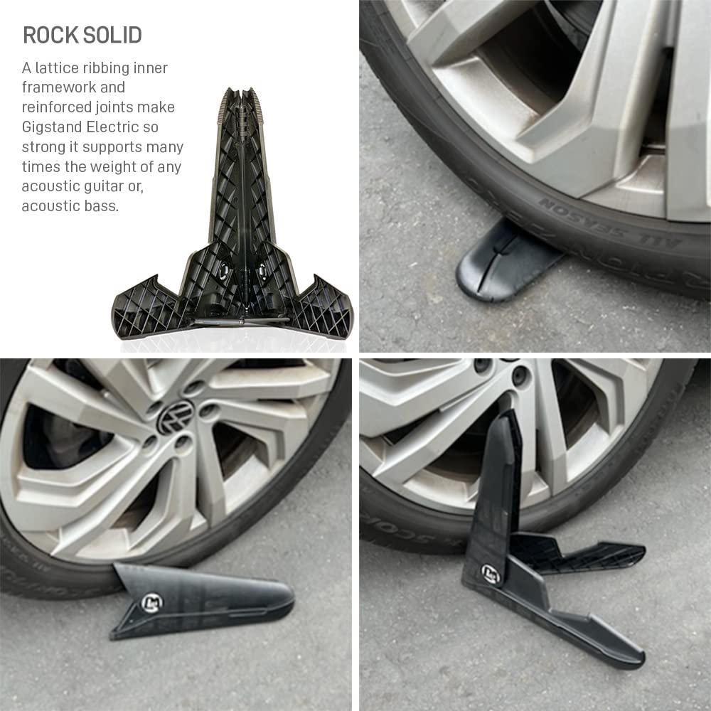 ACOUSTC GIGSTAND: Ultimate Portable Professional Grade Acoustic Guitar Floor Stand - Sturdy Folding A-Frame Stringed Instrument