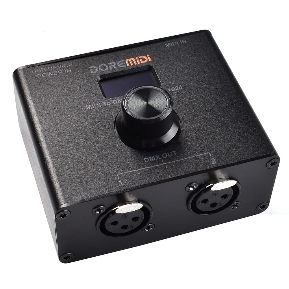 DOREMiDi MIDI To DMX Controller (MTD-1024) Can Convert MIDI Messages To DMX Messages