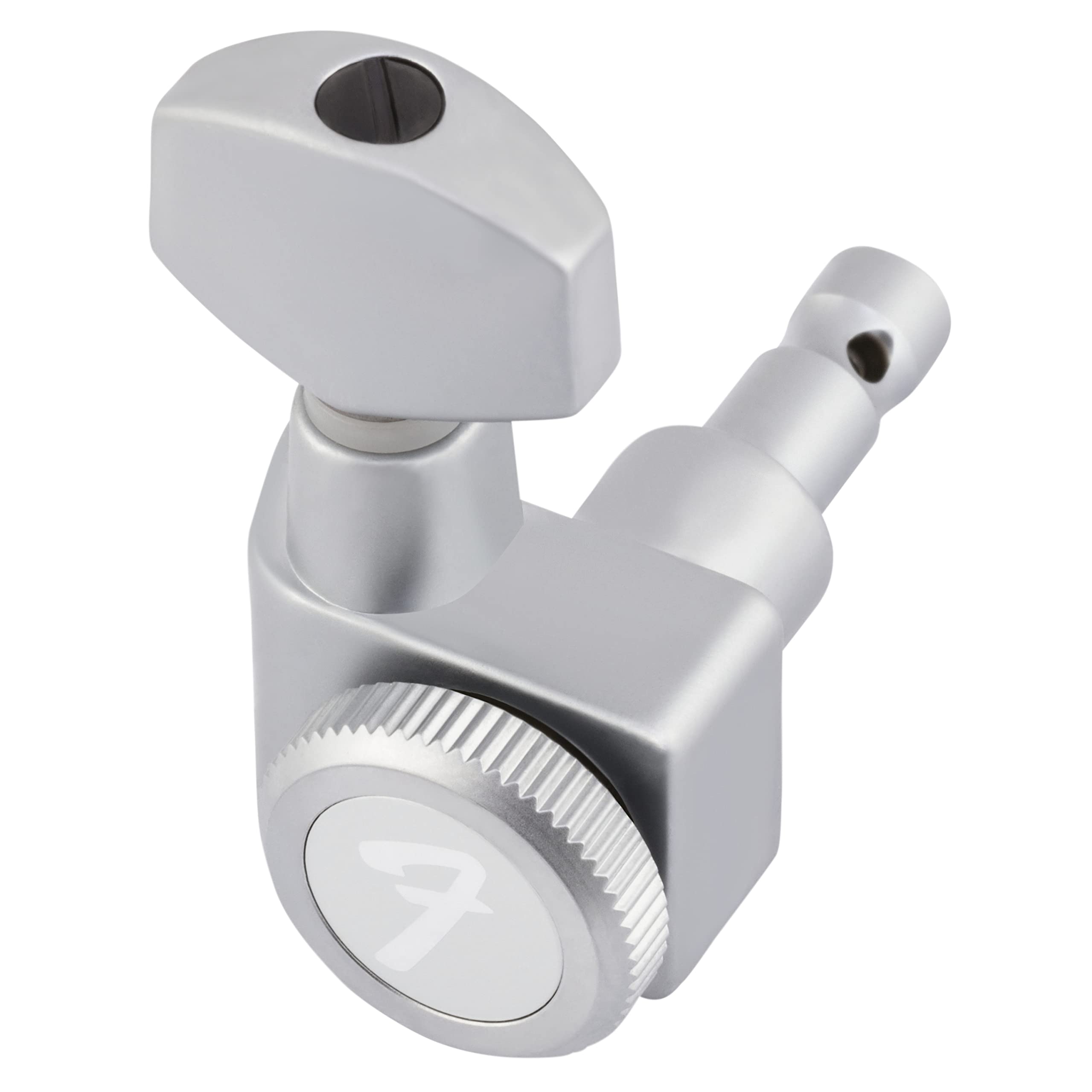 Fender Deluxe Locking Staggered Guitar Tuners, Brushed Chrome