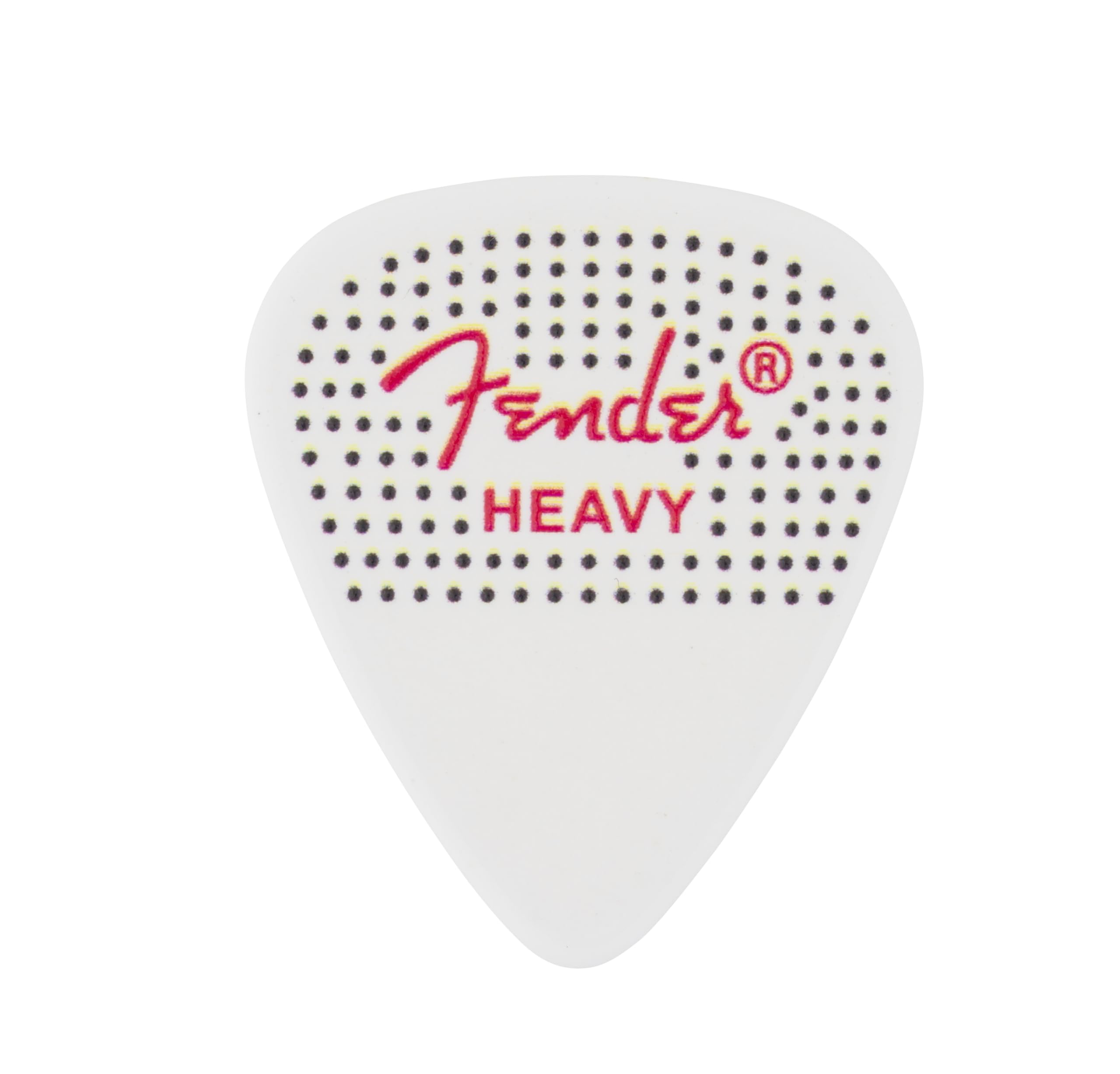 Fender Celluloid Guitar Picks, 351 Dotted Shape, Heavy, 12-Pack