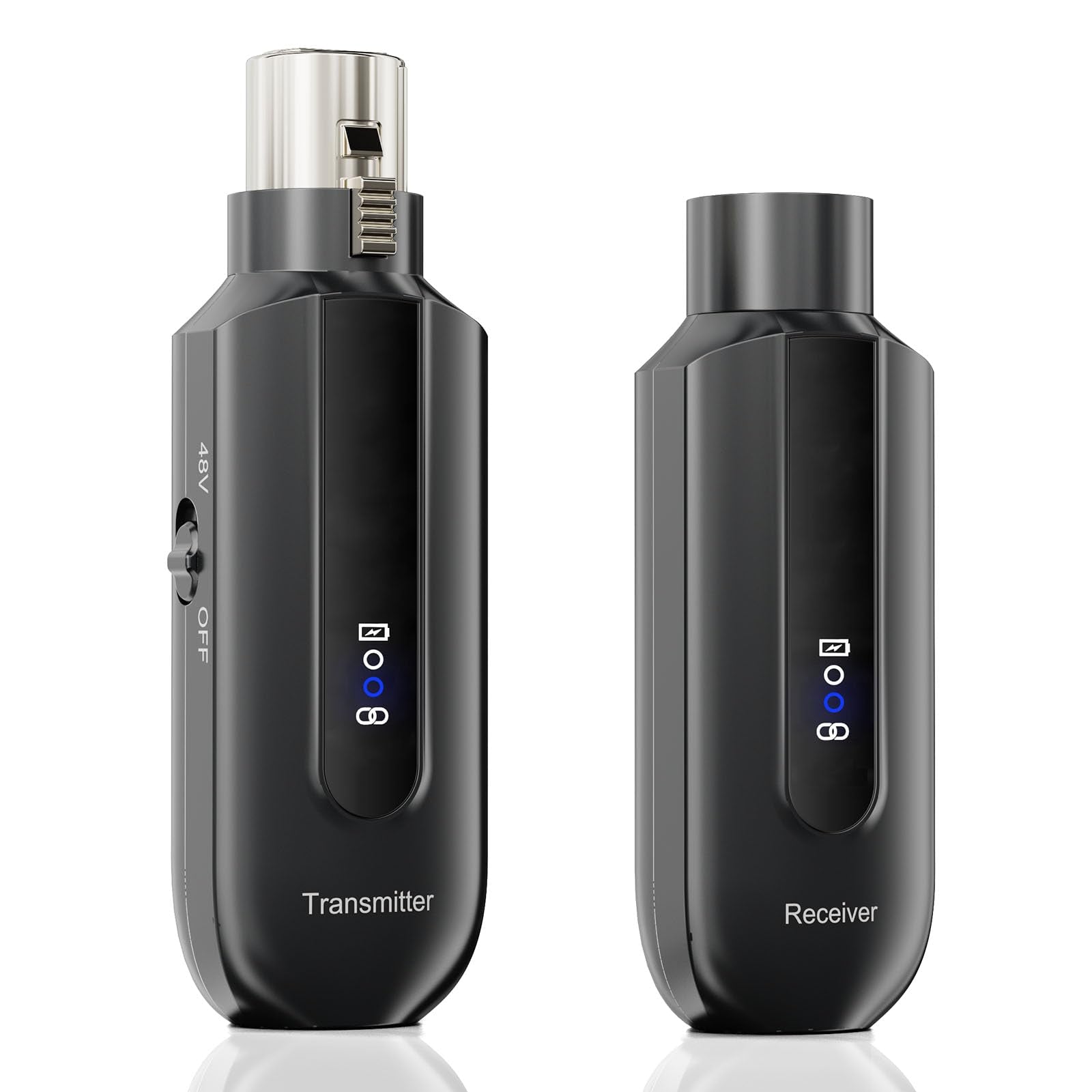 Wireless Transmission System, 2.4GHz Wireless Transmitter Receiver, XLR Wireless Transmitter for Dynamic Condenser Microphone, f