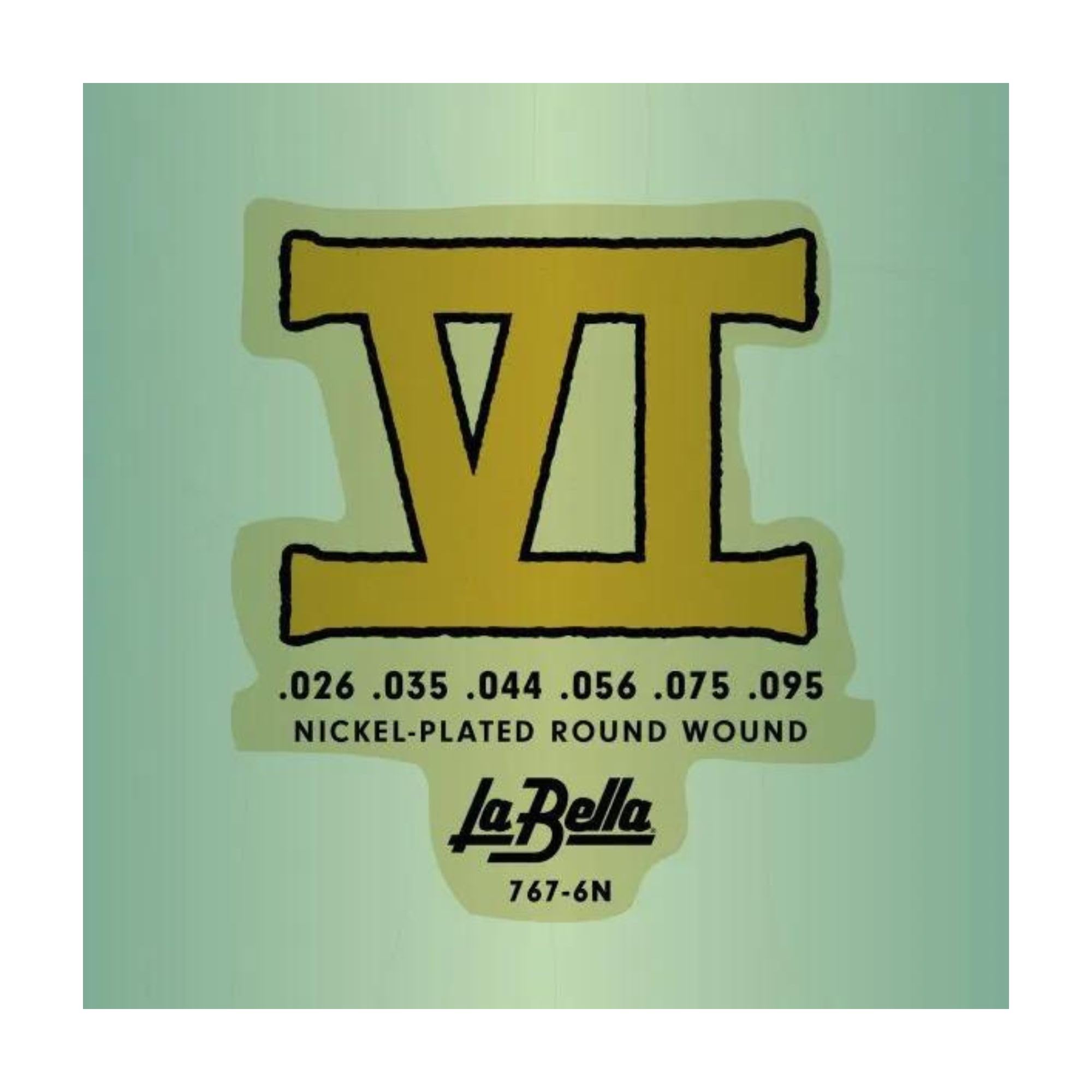 La Bella 767-6N Bass Vi Nickel-Plated Round Wound Guitar Strings