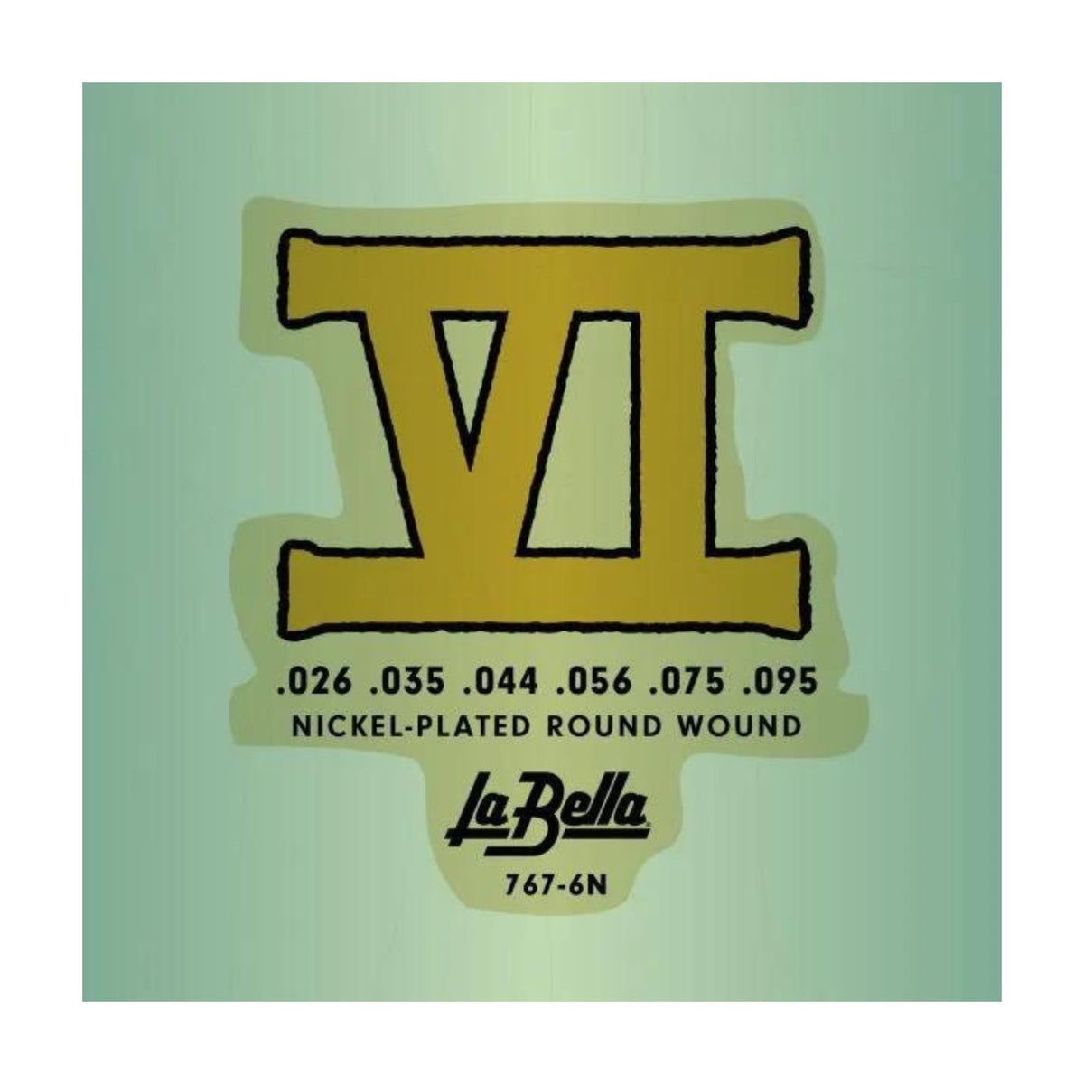 La Bella 767-6N Bass Vi Nickel-Plated Round Wound Guitar Strings