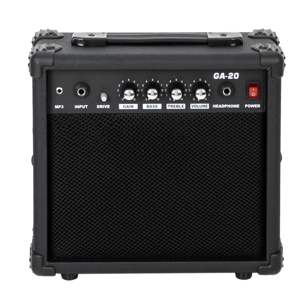 Ktaxon Electric Guitar Amp, 20 Watt Amplifier With 6.5 Speak Built-In Speaker Headphone Jack And Aux Input JackMp3 Bass, Volume,