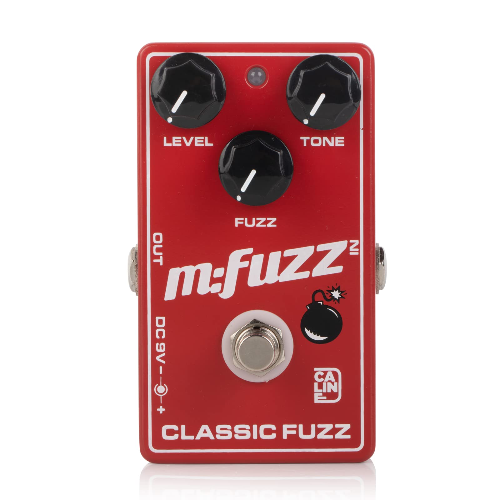 Caline Cp-504 Fuzz Guitar Effect Pedal True Bypass Aluminum Alloy Casing M-Fuzz Pedal Red