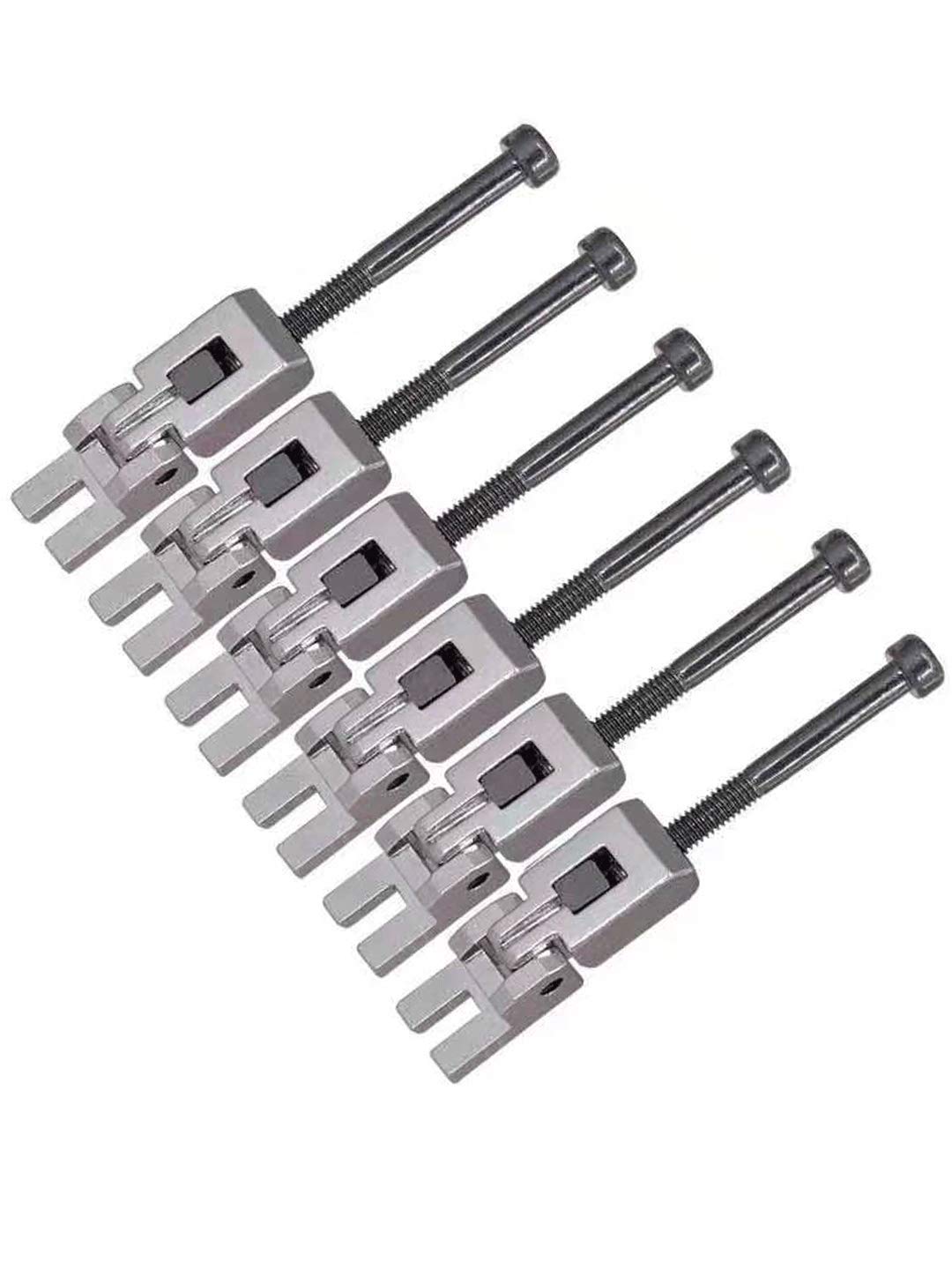 Set Of 6 Double Locking Systyem Locked Saddles For Floyd Rose Guitar Tremolo Bridge(Chrome)