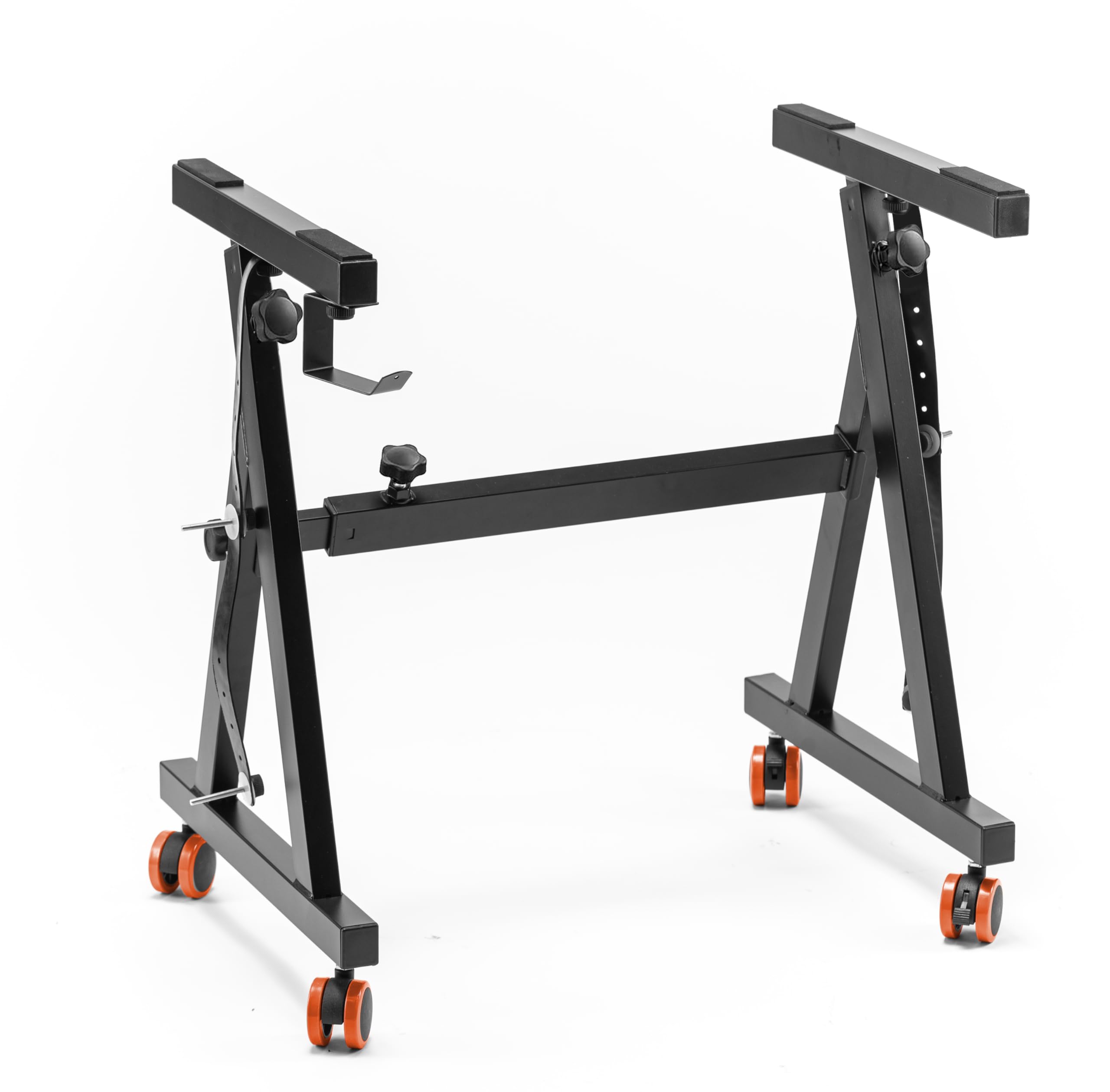 VEVOR Piano Keyboard Stand, Z Style, Heavy-Duty Digital Piano Music Stand, 250 lbs Capacity with Adjustable Width & Height Wheel