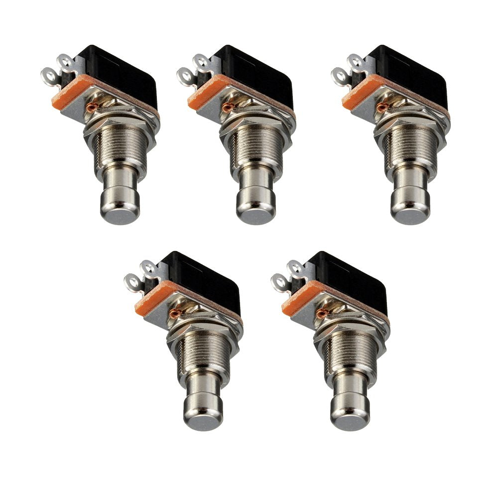 Esupport Guitar Effects Pedal Box Momentary Spst Button Stomp Foot Switch Push Button Pack Of 5