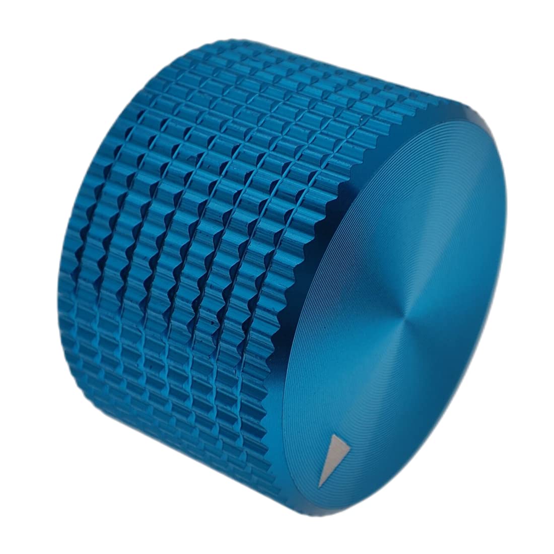 Szliyands 5 Pack Aluminum Rotary Electronic Control Potentiometer Knob,for 0.23'' Diameter Shaft, 0.98'' Dia, 0.61'' H, Guitar K