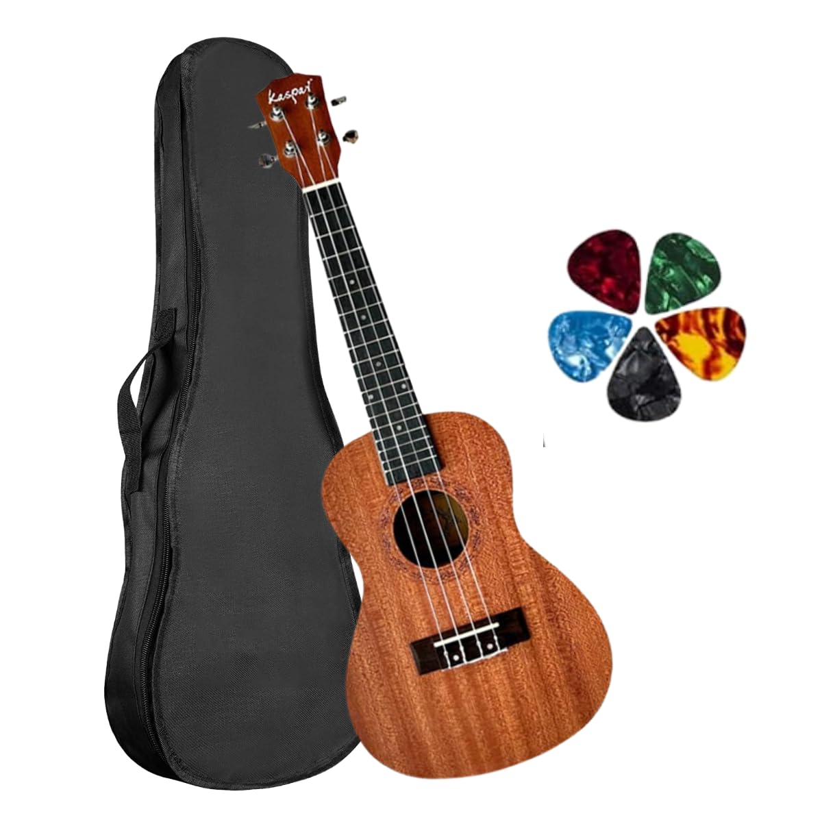 Device Of Urban Infotech 24-Inch Concert Size Ukulele Guitar For Beginners - Mahogany Wood With Bag - Musical Instrument For Adu