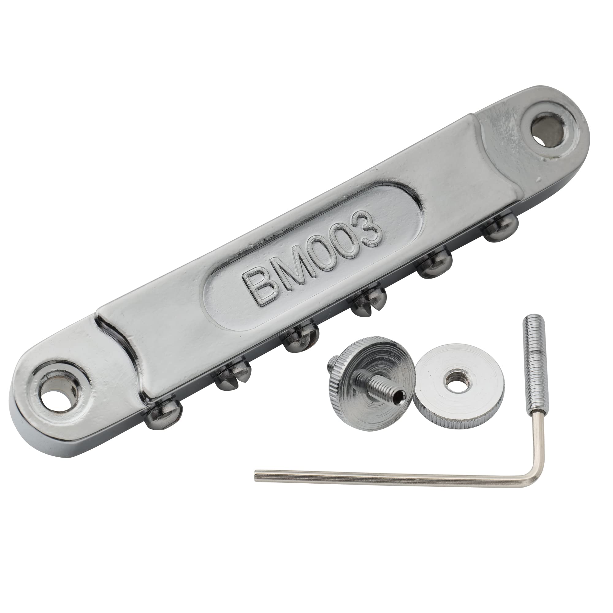 Musiclily Pro 52mm Wide Body ABR-1 Guitar Tune-O-Matic Bridge for Epiphone Les Paul LP SG Style Electric Guitar, Chrome