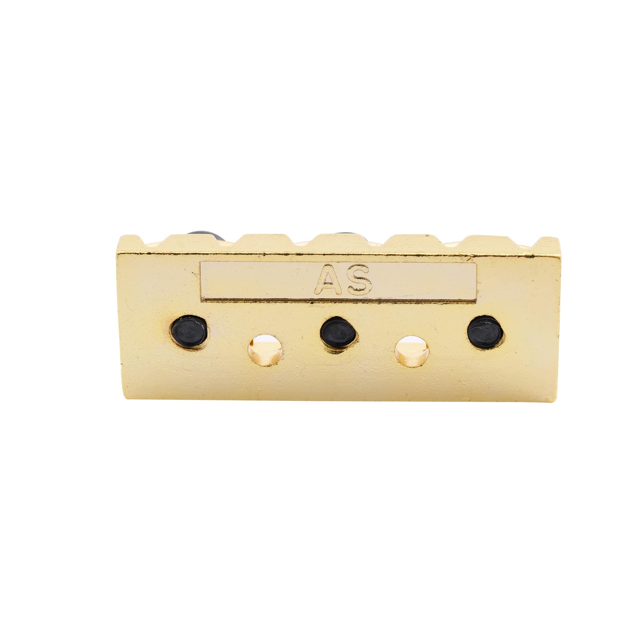 Musiclily 42mm Guitar Metal Locking Nut String Lock for Floyd Rose Style Electric Guitar Tremolo Double Lock System, Gold