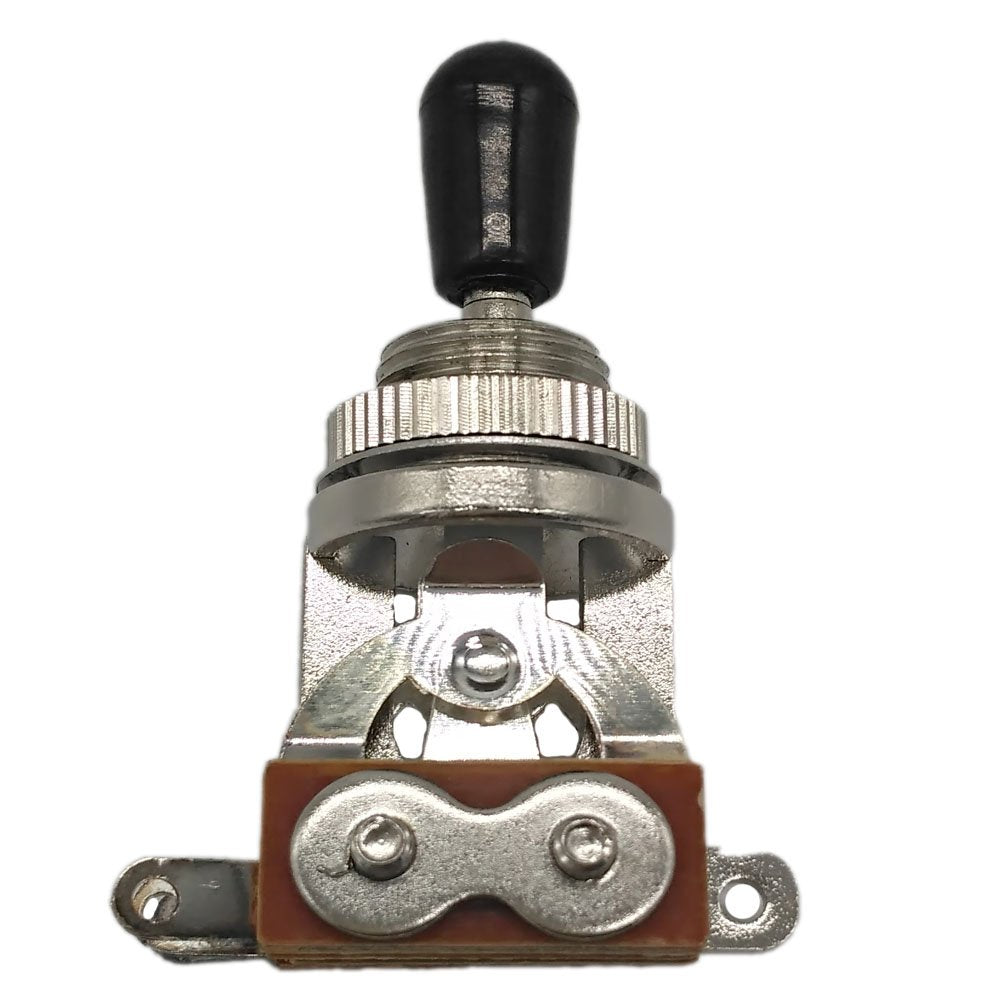 3 Way Short Straight Guitar Toggle Switch Pickup Selector For Gibson Epiphone Les Paul Lp Sg Electric Guitar (Silver)
