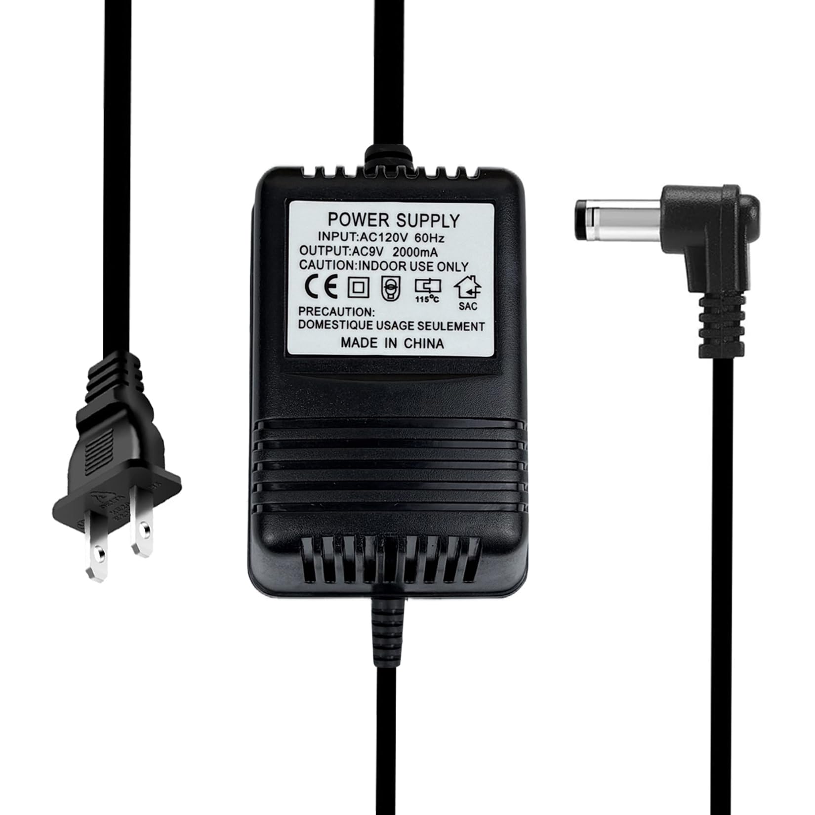 ANYINELEC 9V AC Power Supply for Line 6 POD GO Live DL4 Digitech RP GNX Multi Delay Pedal Guitar Processor, Compatible with John