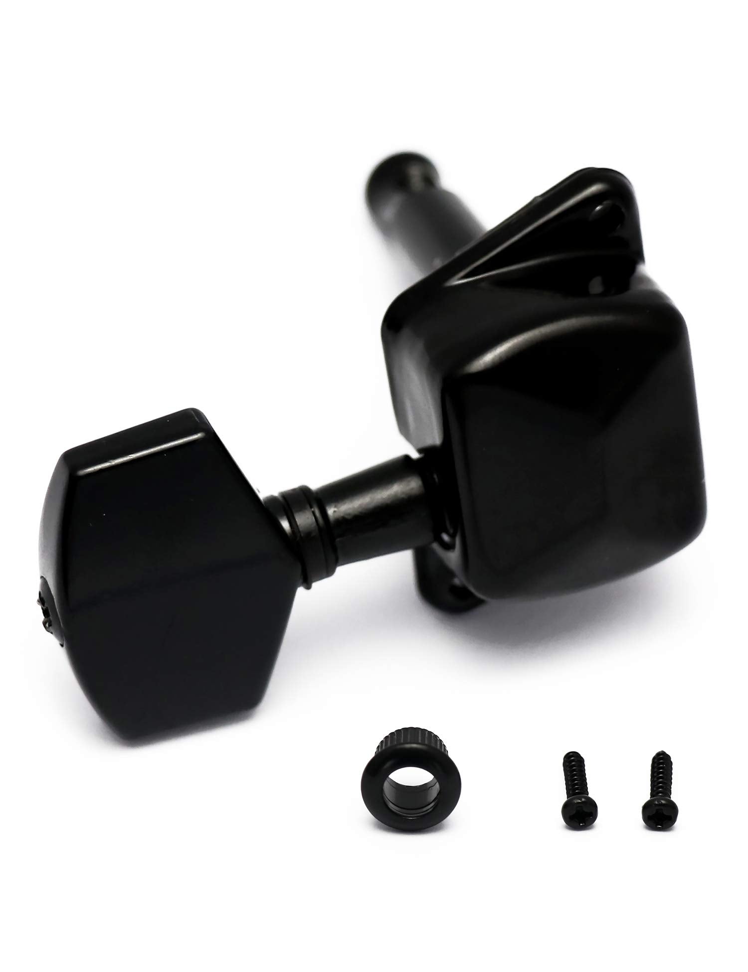 Metallor Semiclosed String Tuning Pegs Machine Heads Tuners 6 In Line Right Hand Electric Acoustic Guitar parts Replacement Set