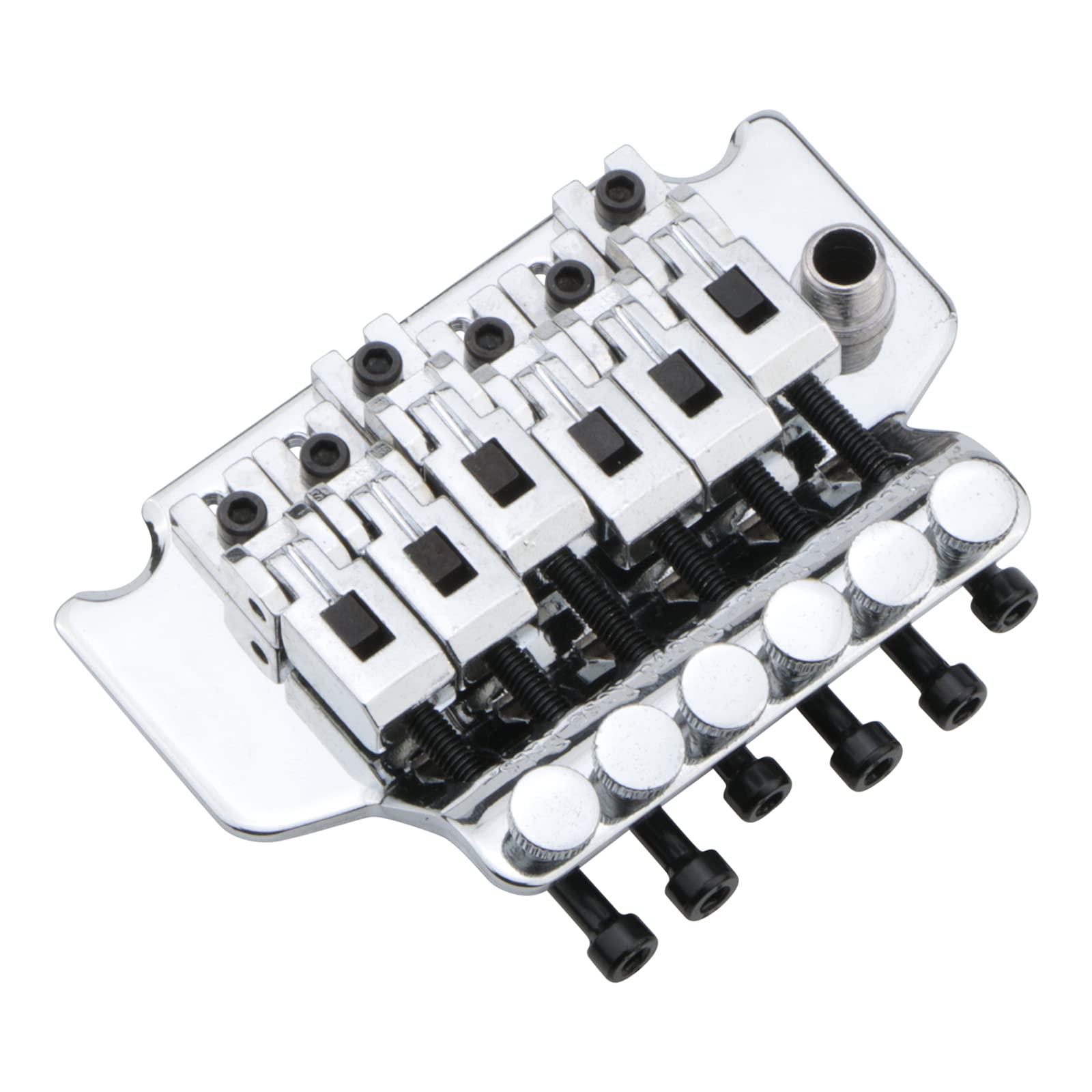 Chrome Electric Guitar Tremolo Bridge with Bar Double Strat Locking for Floyd Rose Type