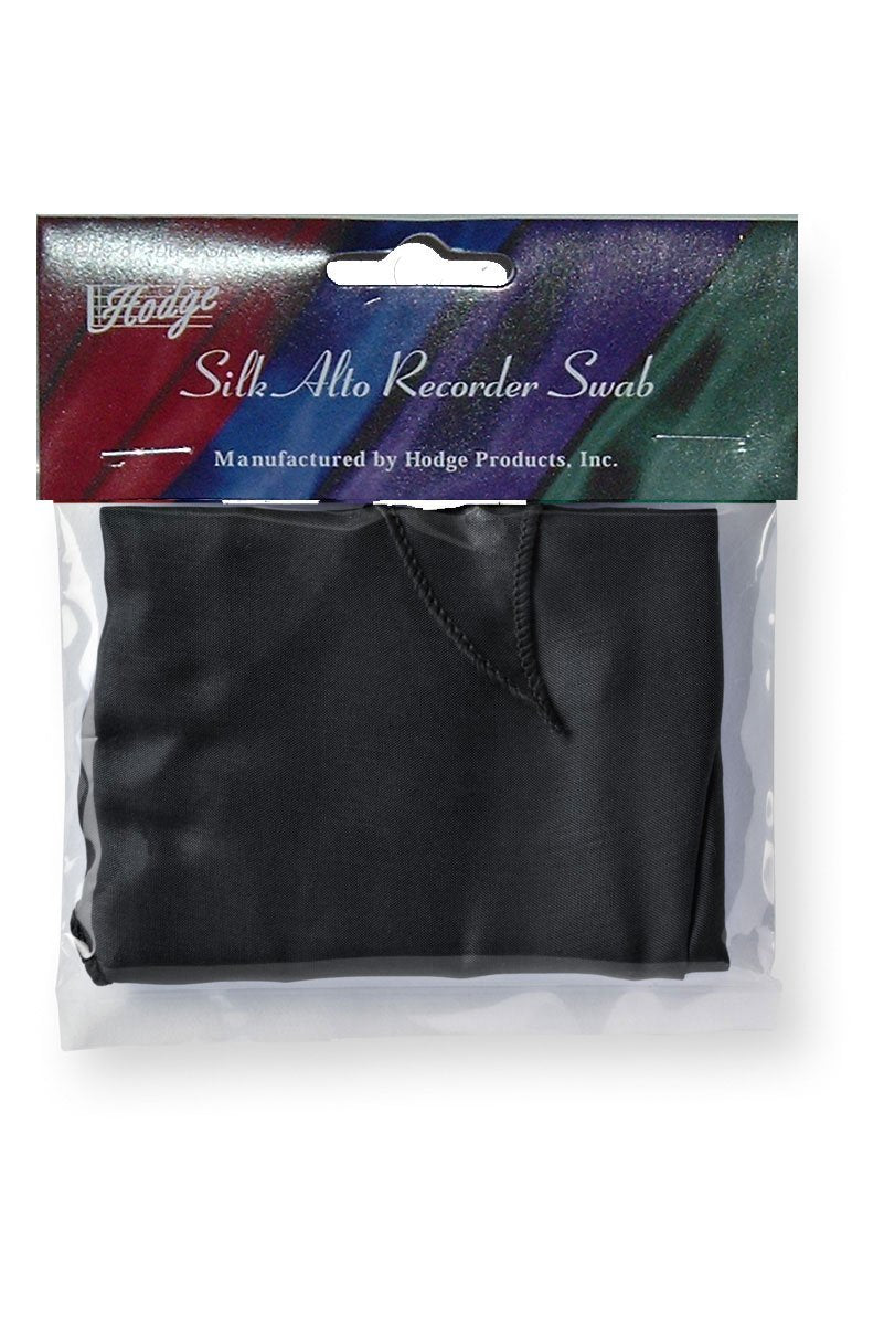 Hodge Silk Alto Recorder Swab - Black