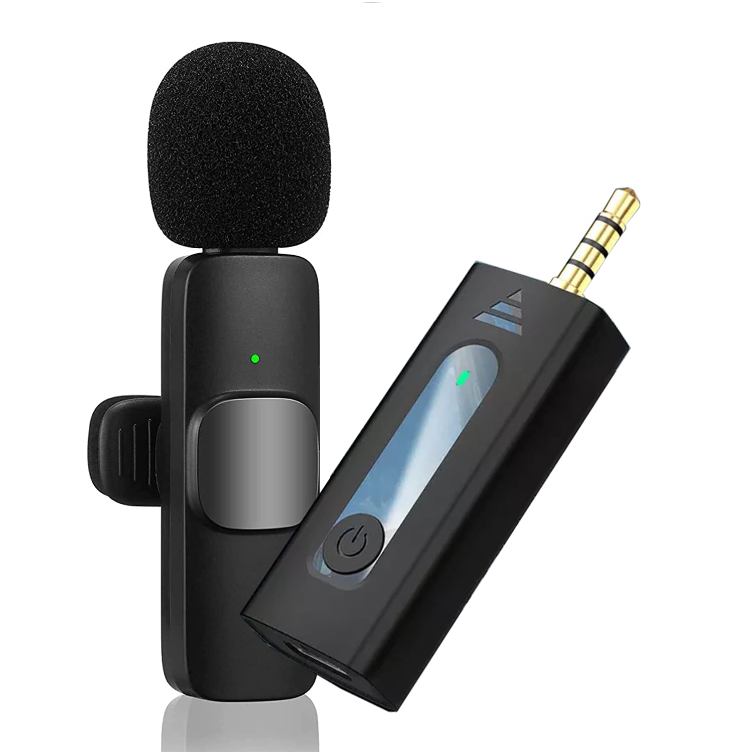 K-35 Wireless Collar Microphone Lapel Lavalier Omnidirectional Mic Plug And Play Mike For Vlogging Interview Live Streaming Yout