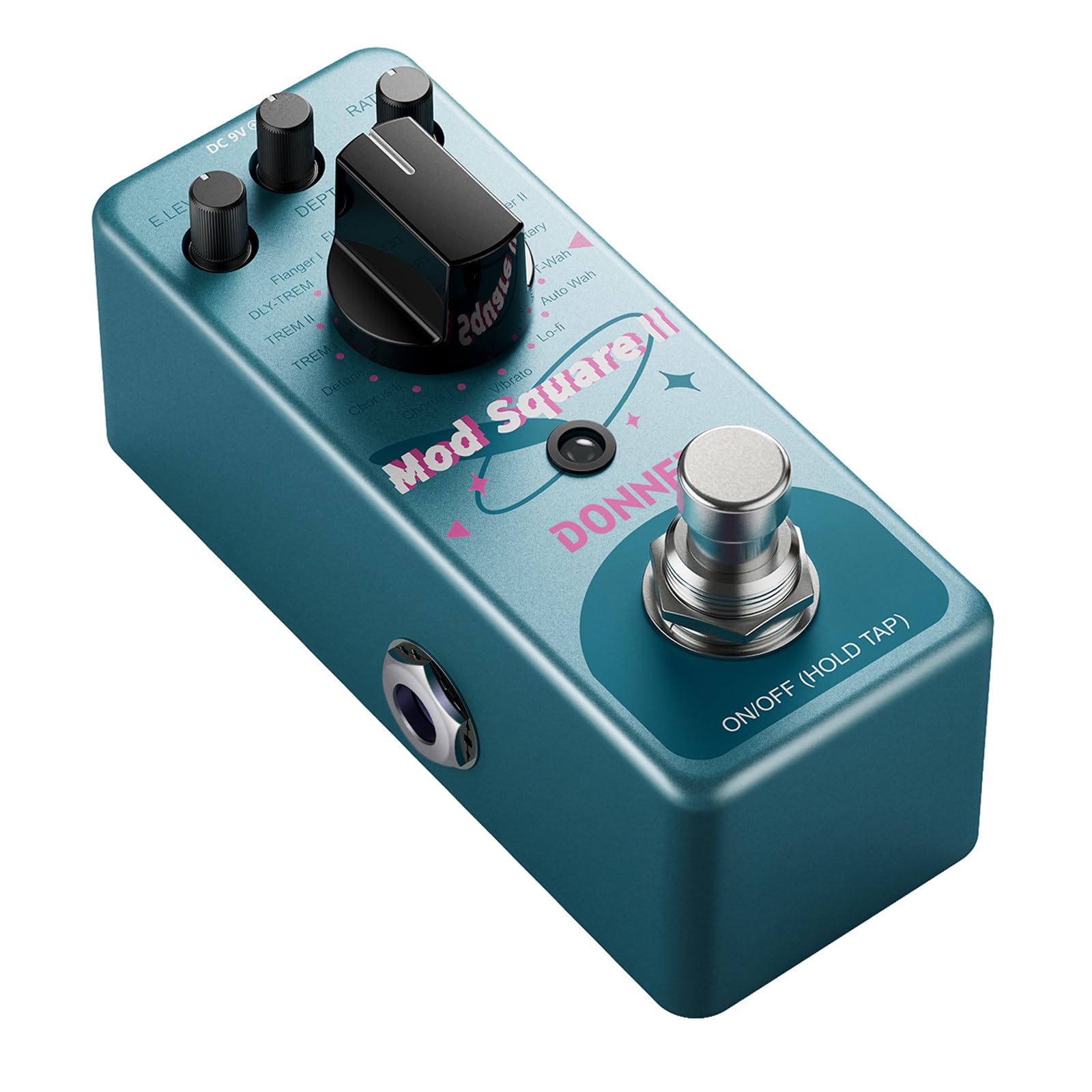Donner Modulation Pedal - Mod Square ? For Electric Guitar Pedal Boards, 16 Effects Chorus Phaser Tremolo Flanger Rotary Vibrato