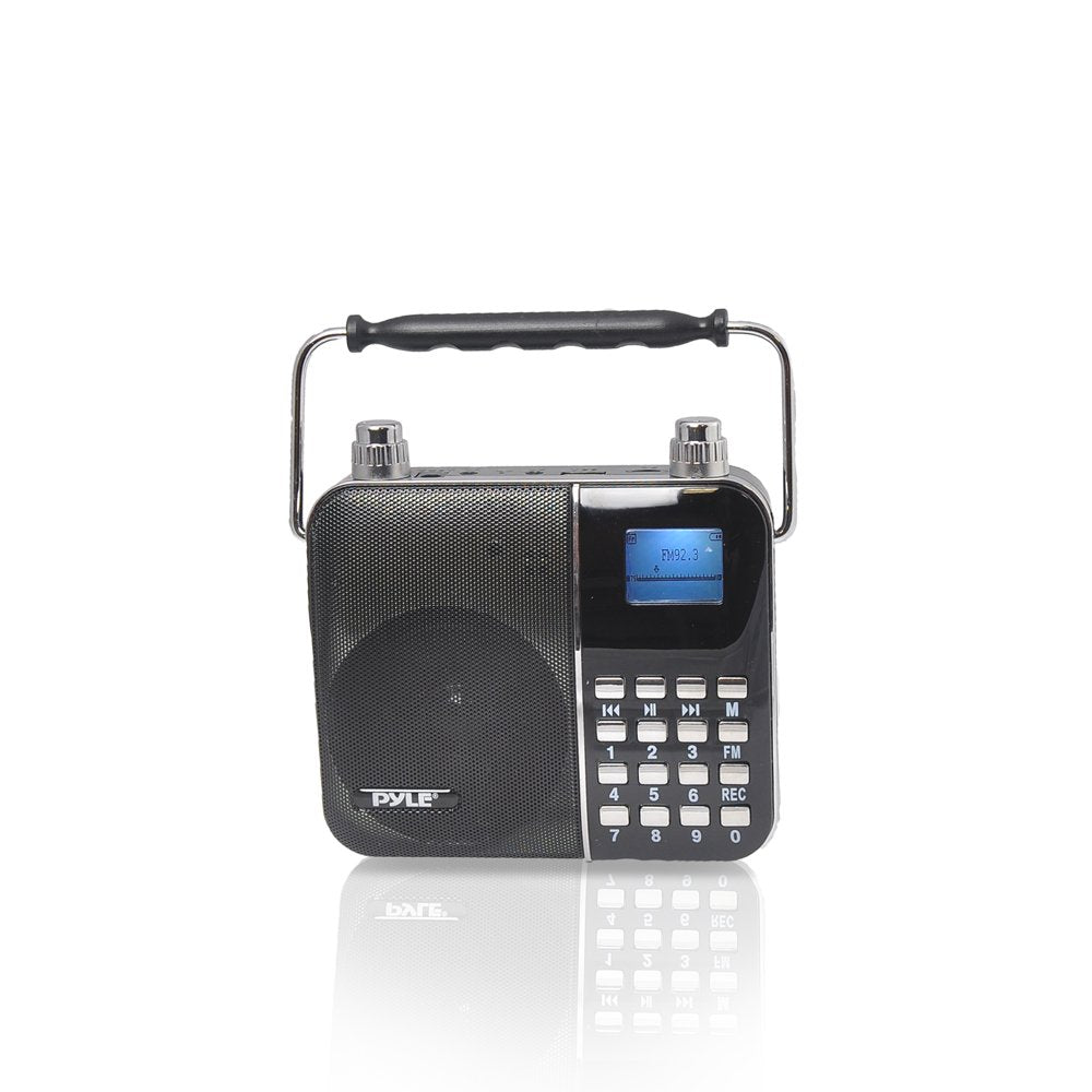 Portable Radio Pa Speaker System - Waist-Band Portable Karaoke Machine With Headset Microphone, Rechargeable Battery, Usb/Sd Car