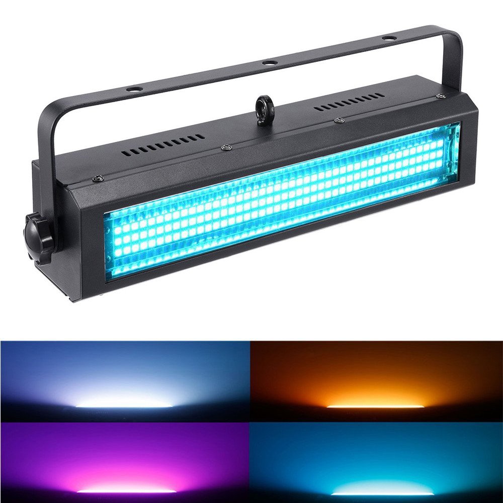 Mfl. S100 Strobe Light 132-Led Rgb Stage Lighting Strobe Blinder And Wash Light Dj Disco Lights Sound Activated Modes Dmx Contro