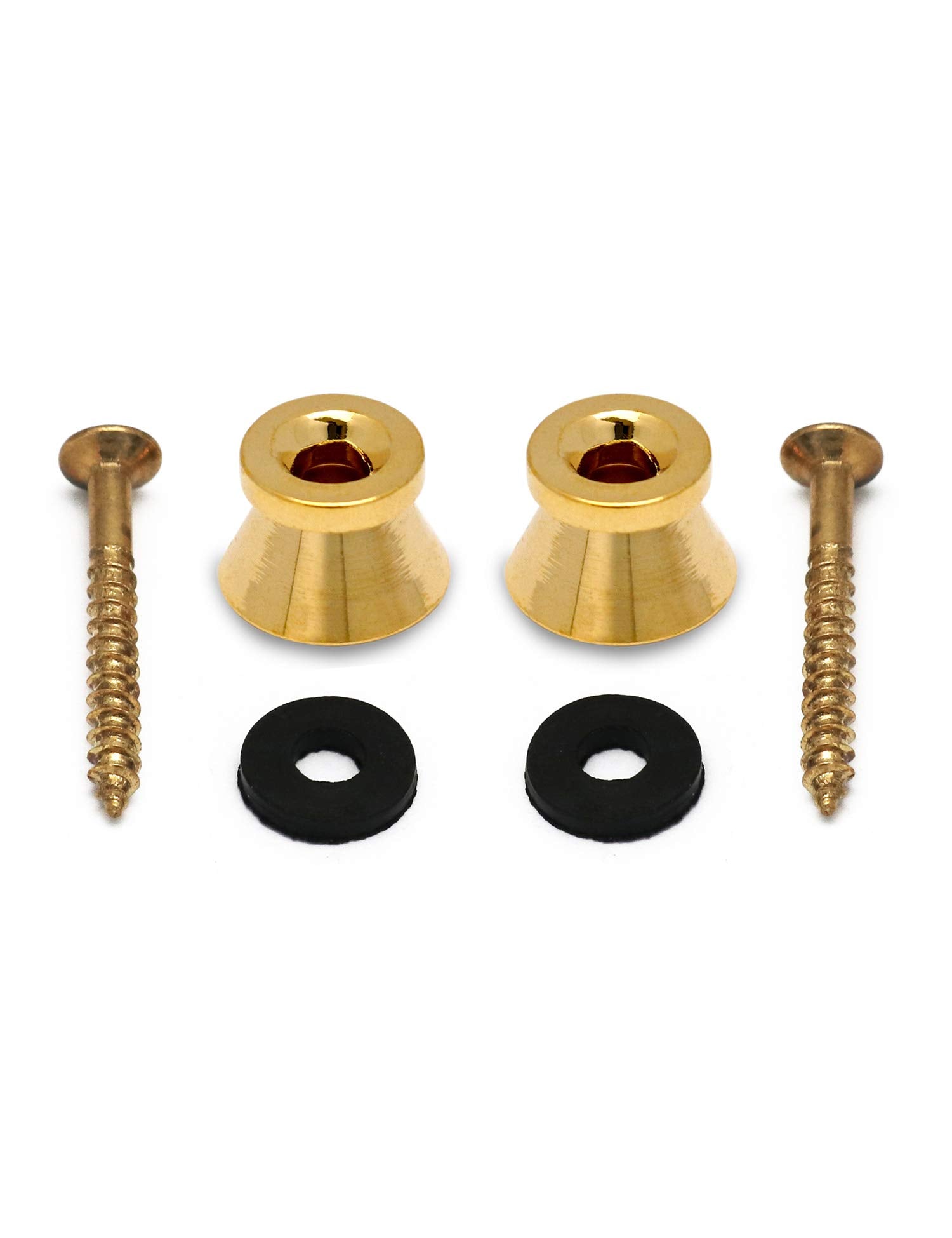Metallor Guitar Strap Buttons End Pins Locks Metal with Mounting Screws and washers for Electric Guitar Bass Acoustic Guitar Uku