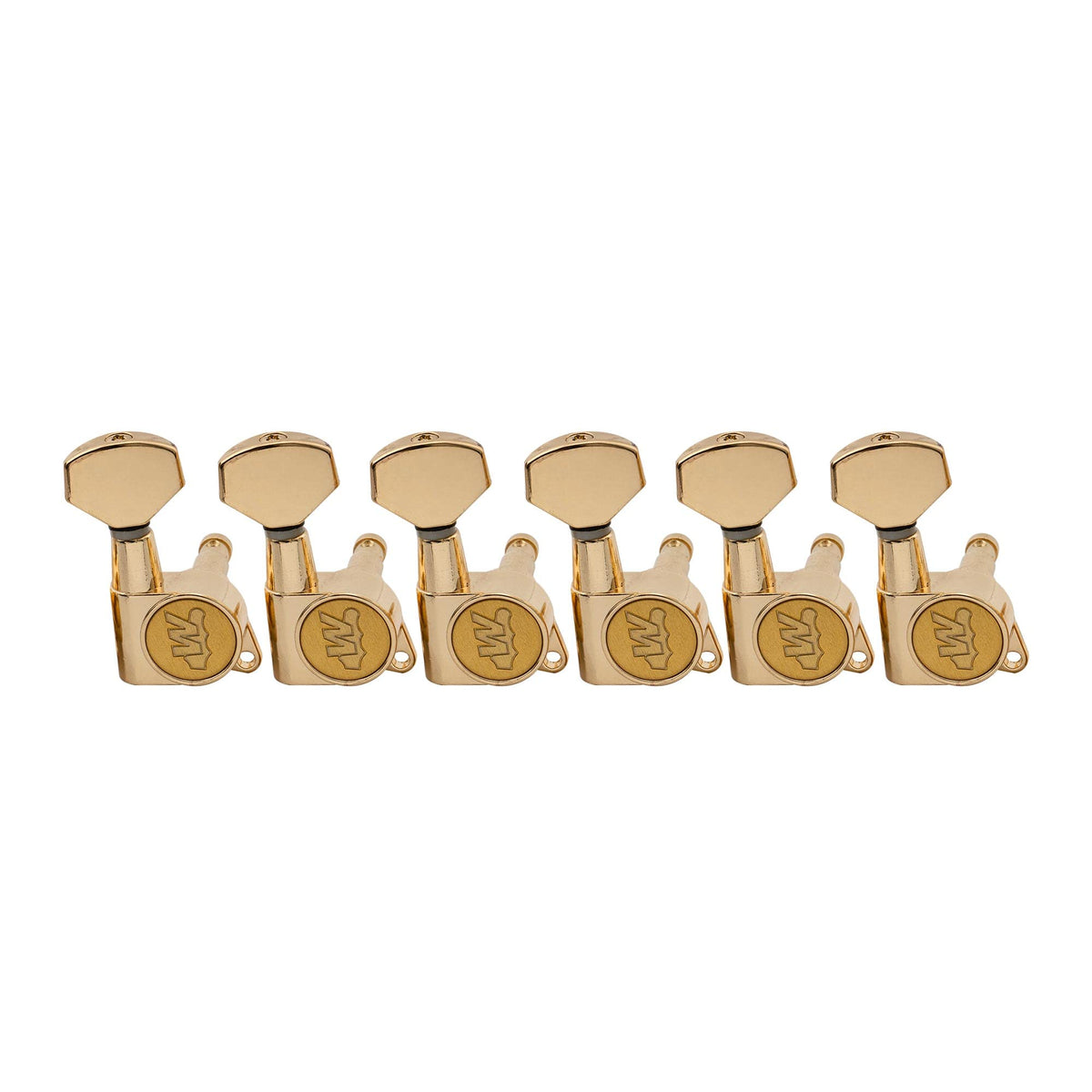 Wilkinson Wjn07 6 Inline Ez-Lok Guitar Tuners Machine Heads 19:1 Ratio Tuning Pegs Keys For Stratocaster Telecaster Electric Gui