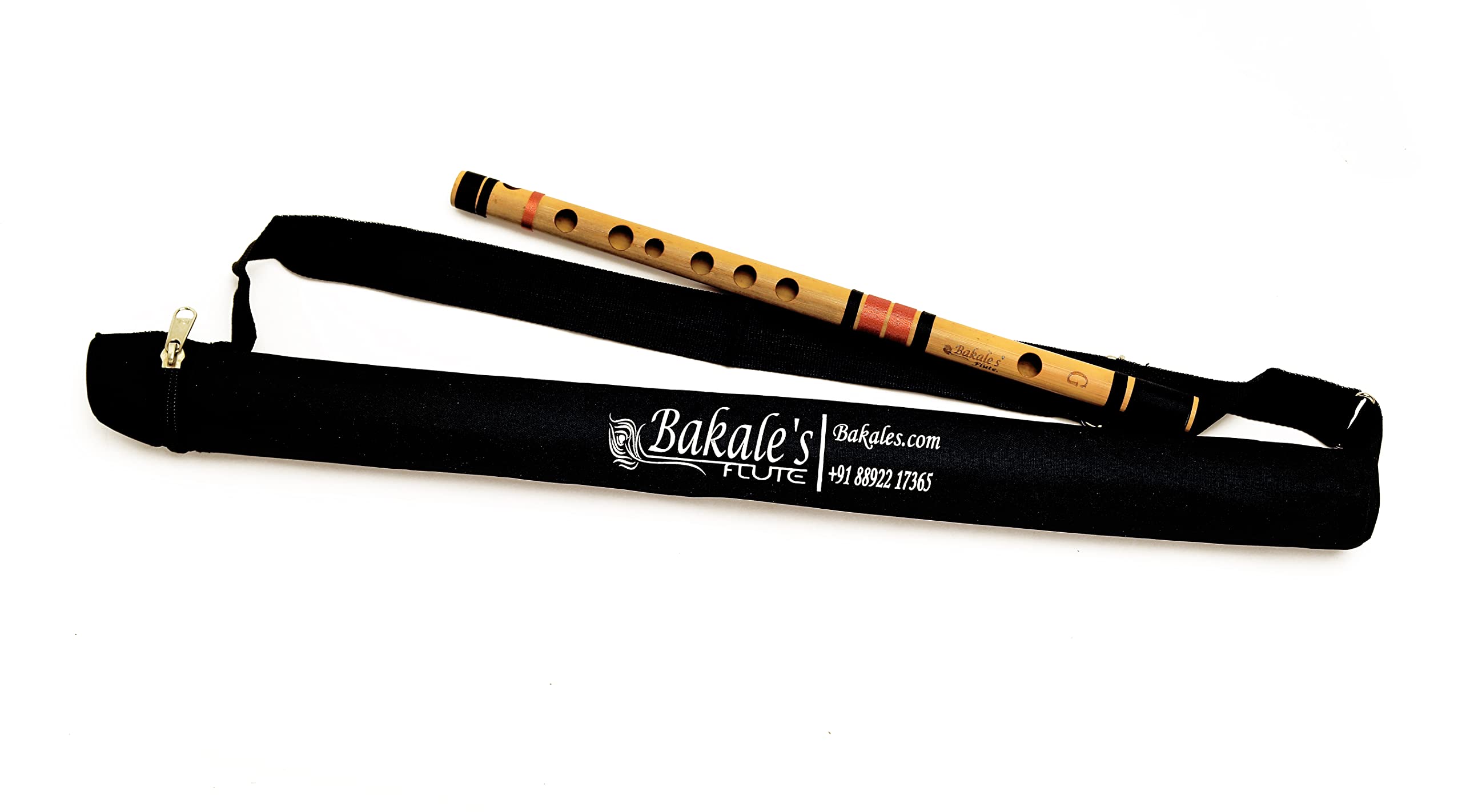 Bakale Flutes G Medium Bansuri Flute Right Handed -15 Inch- 440Hz