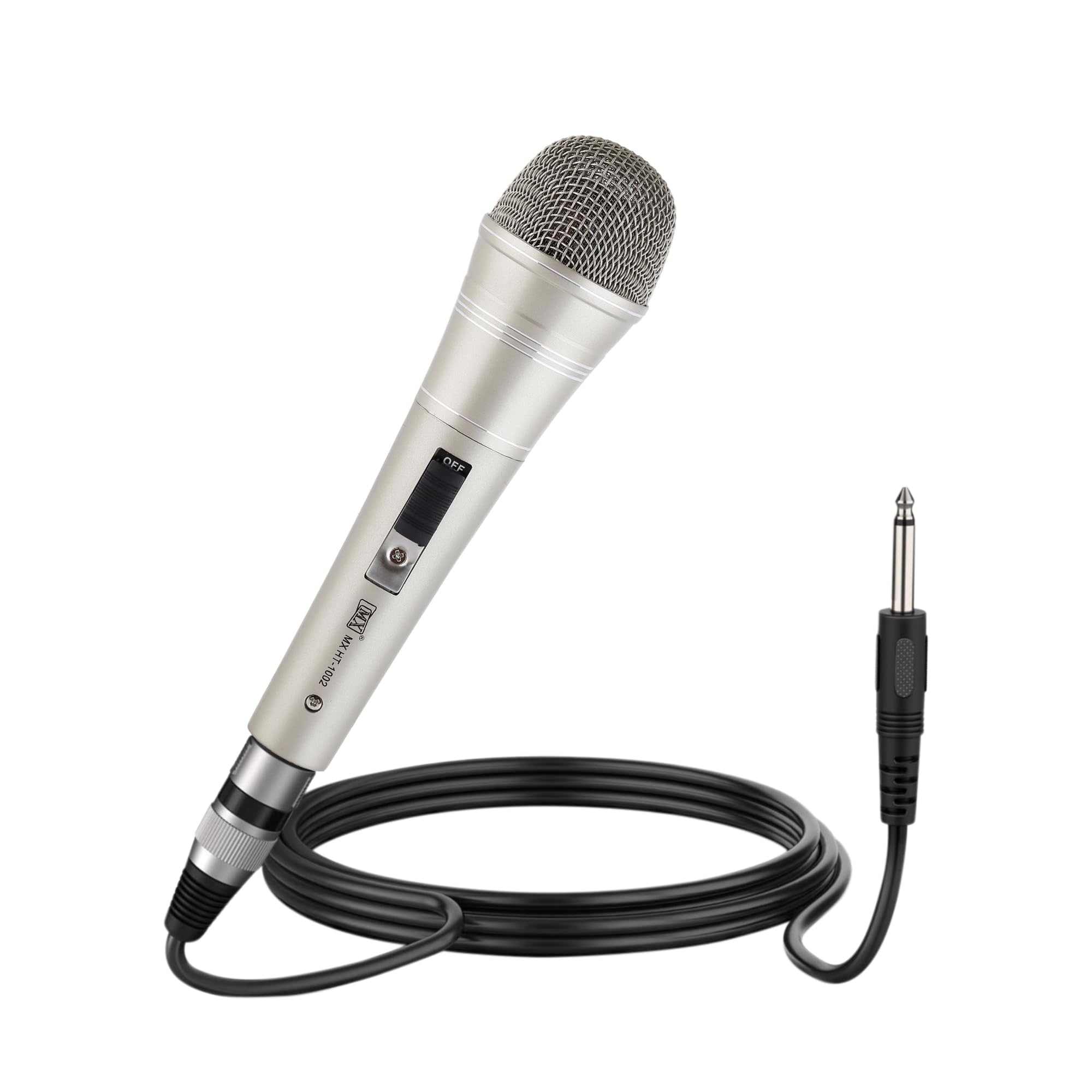 Mx Karaoke Dynamic Vocal Microphone - Wired Handheld Mic With On/Off Switch & 14.8Ft Detachable Cable - Compatible With Speaker 