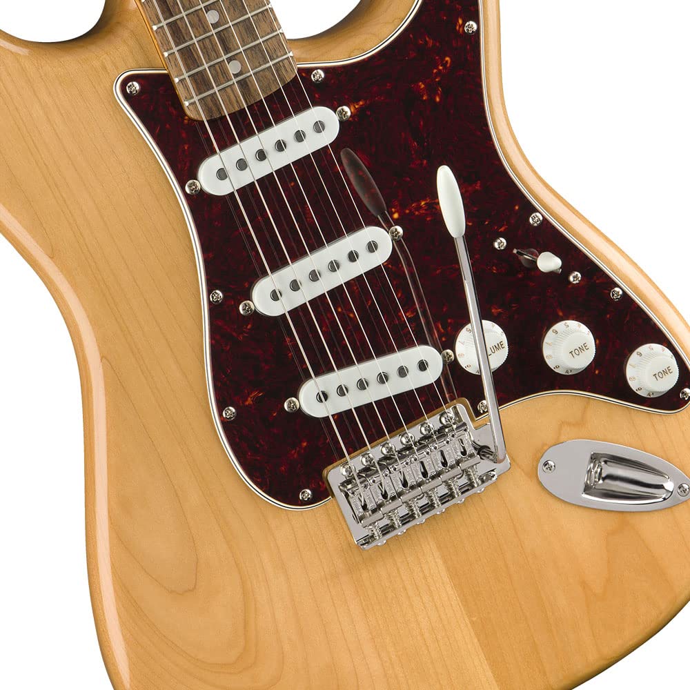 Squier Classic Vibe 70s Stratocaster Electric Guitar, Natural, Laurel Fingerboard