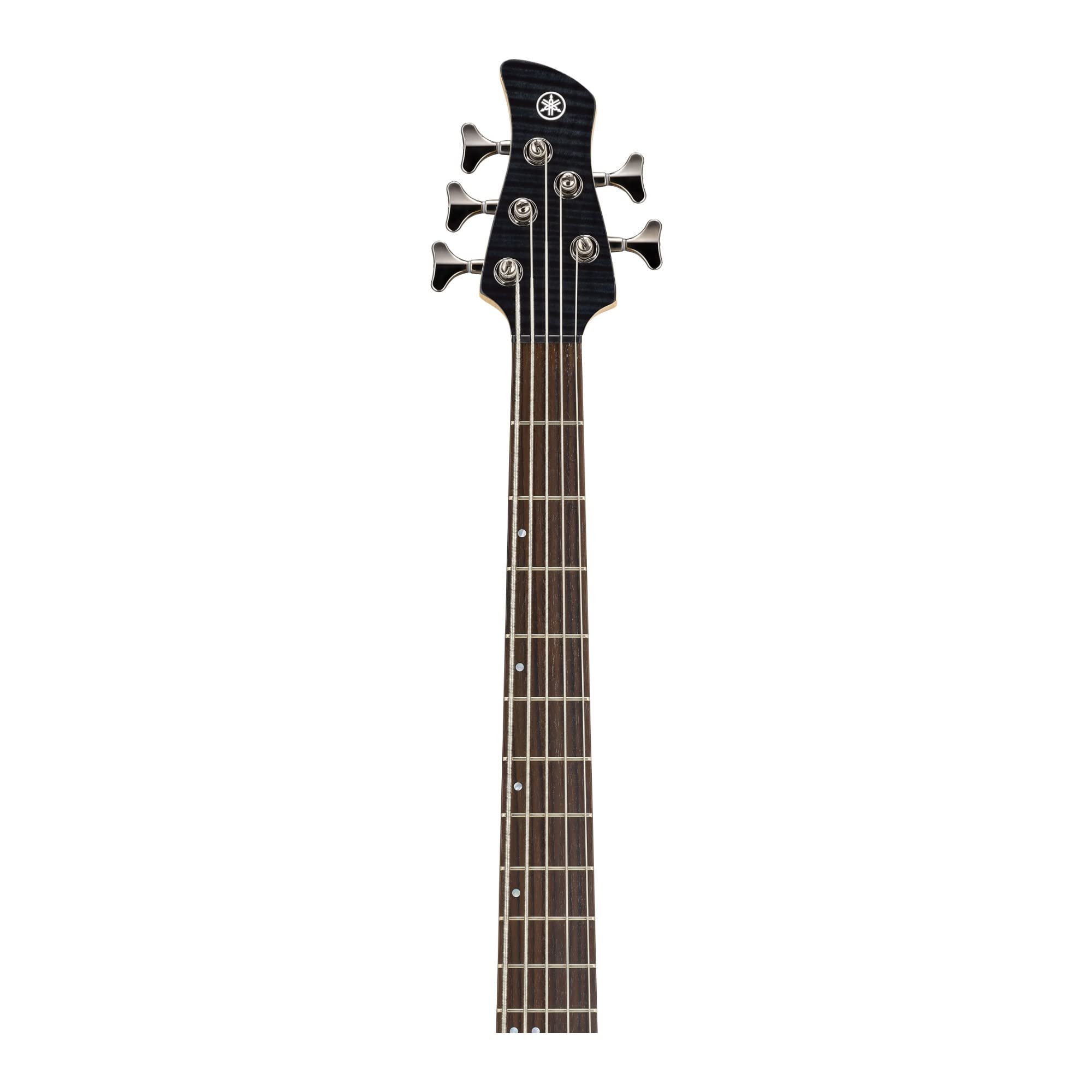 Yamaha TRBX605 5-String Flamed Maple Bass Guitar, Translucent Black